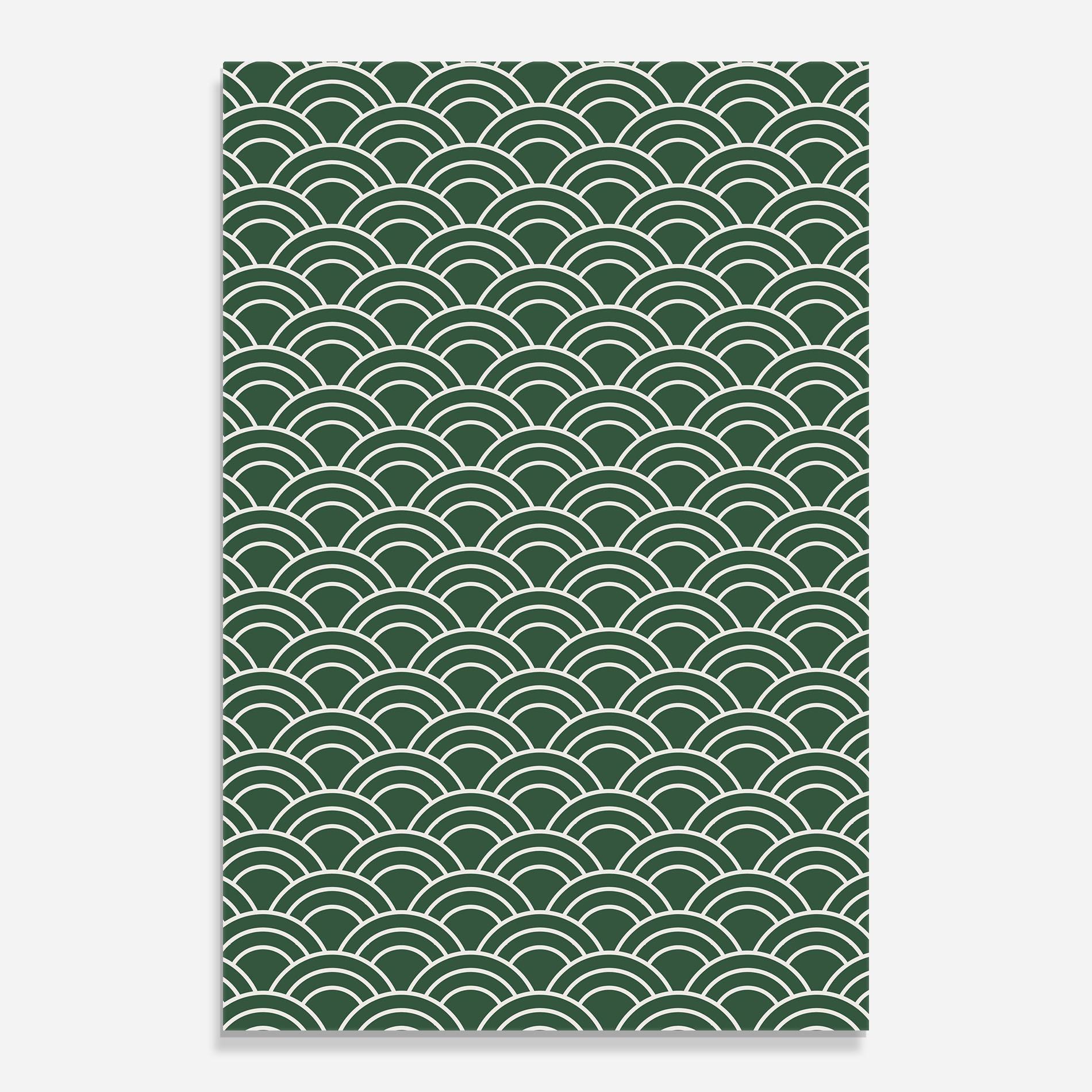 Tablou Sticla Green Semi Circle mockup 0