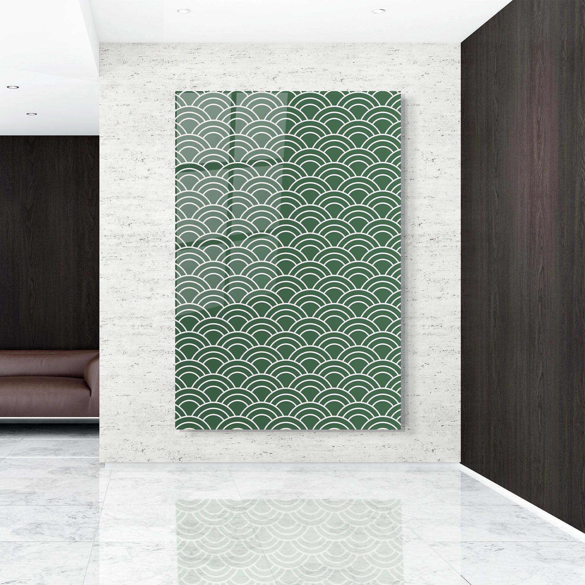 Green Semi Circle mockup 9