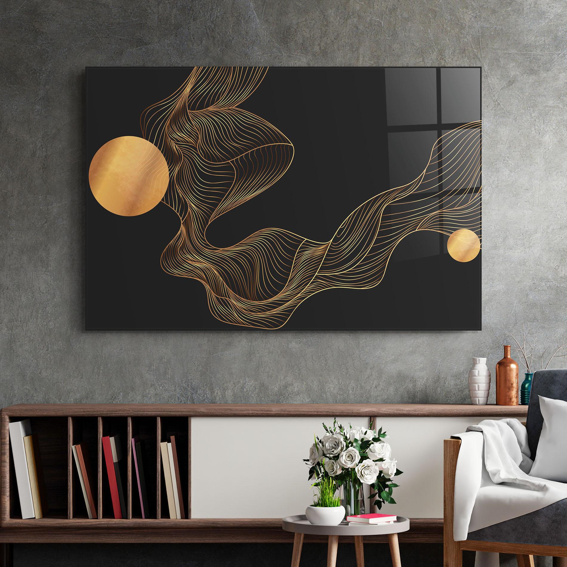 Tablou Sticla Frecventa Abstracta mockup 2