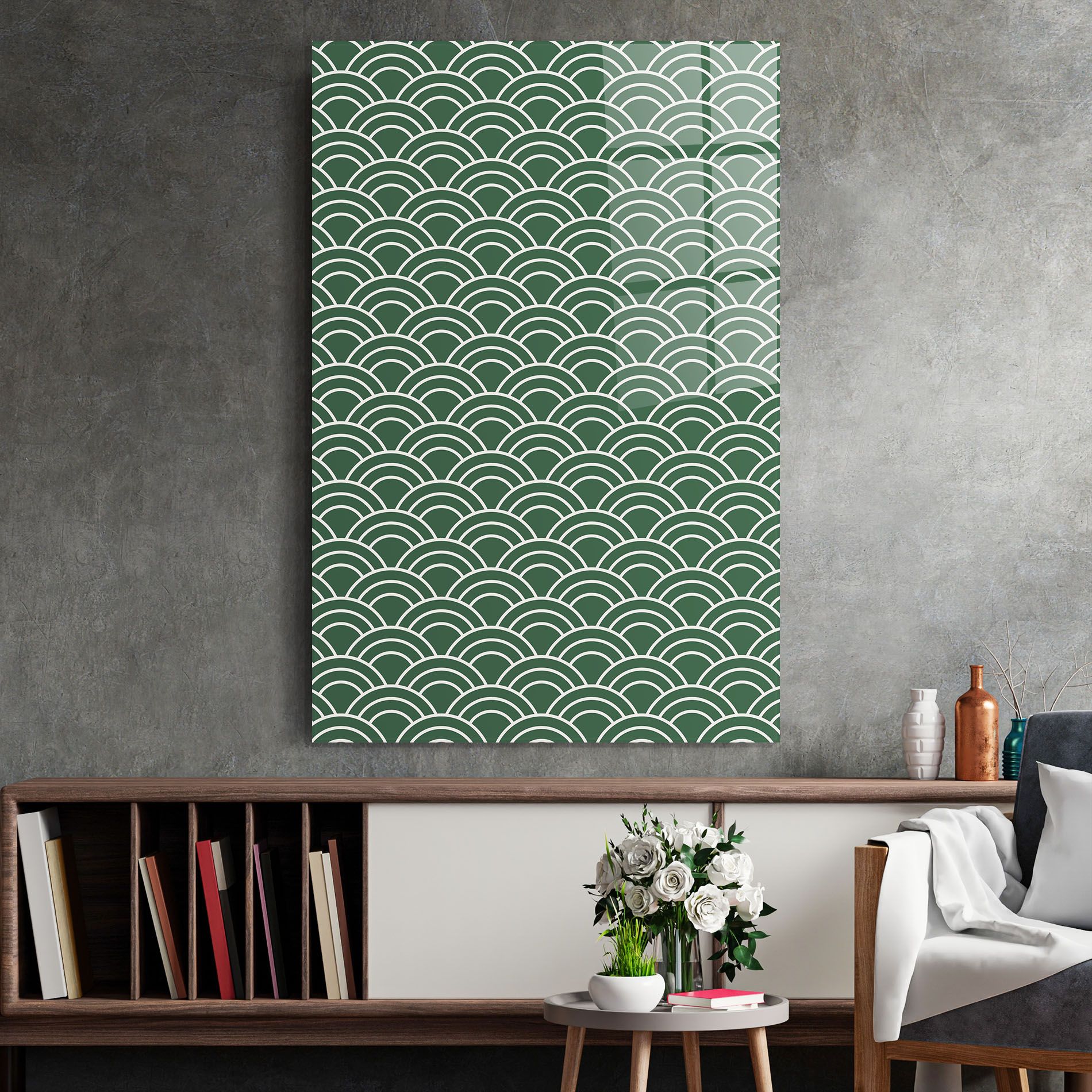 Green Semi Circle mockup 2