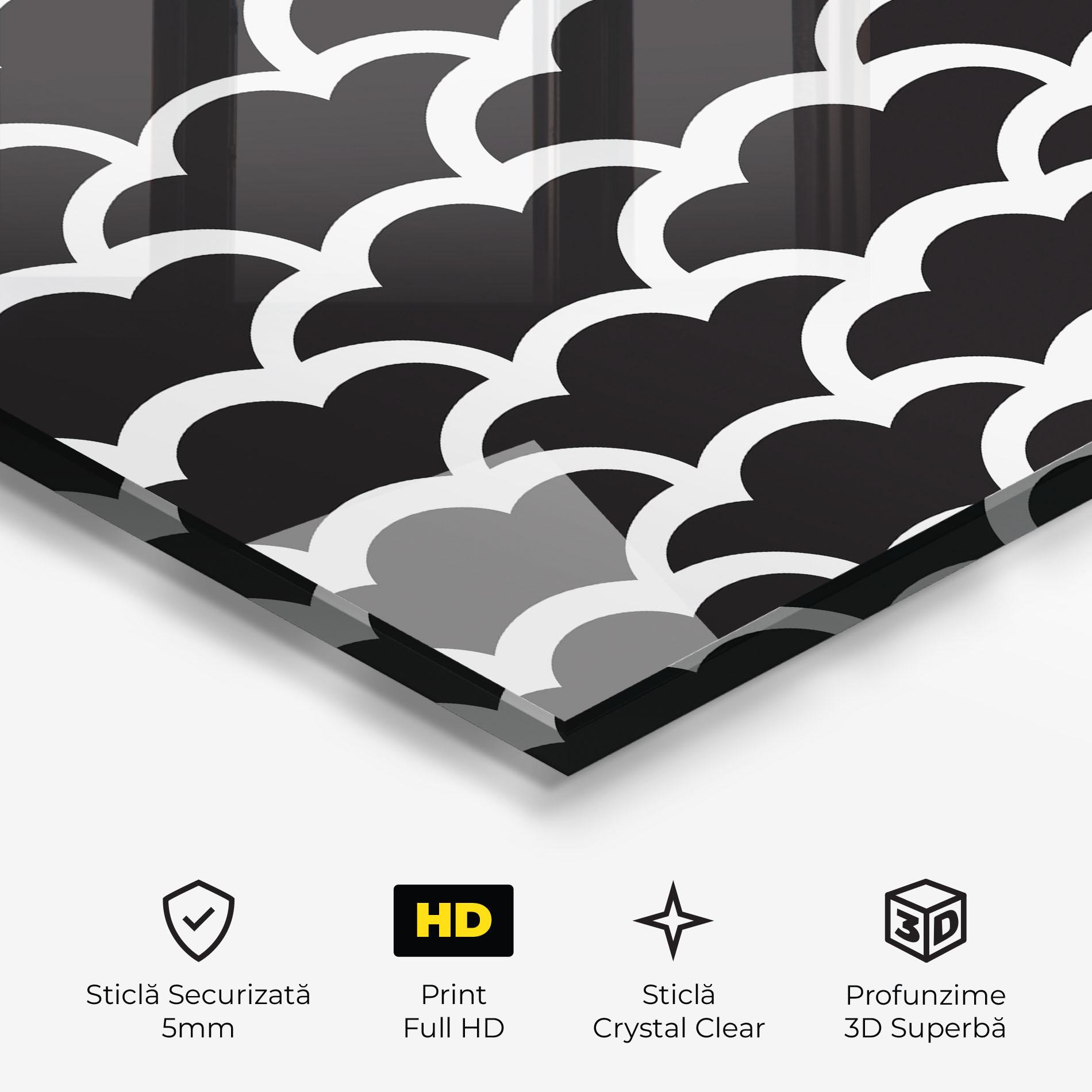 Tablou Sticla Black Clouds mockup 3