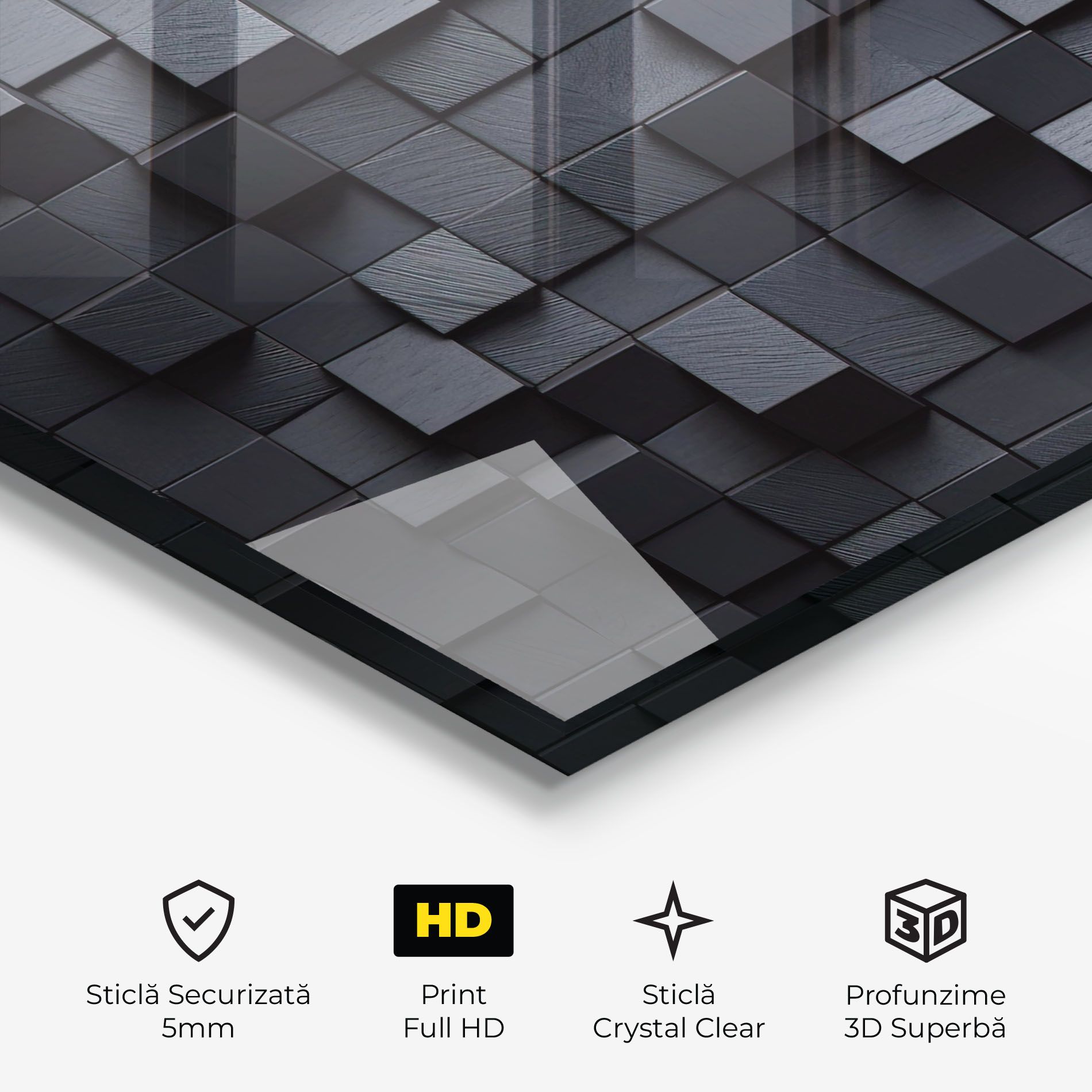 Black Square Pattern mockup 3