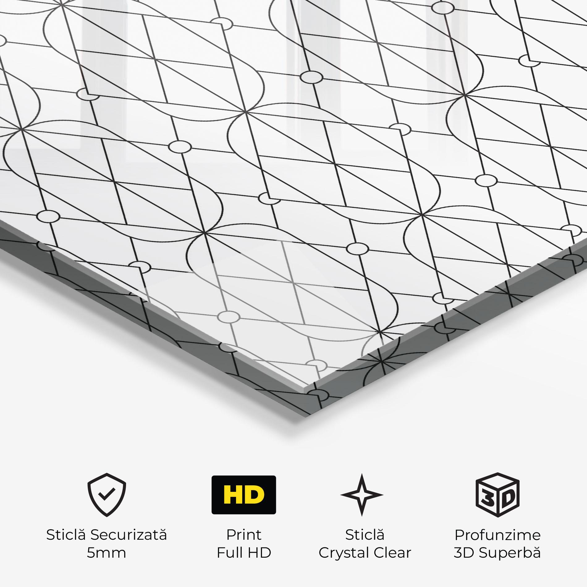Tablou Sticla Geometric mockup 3