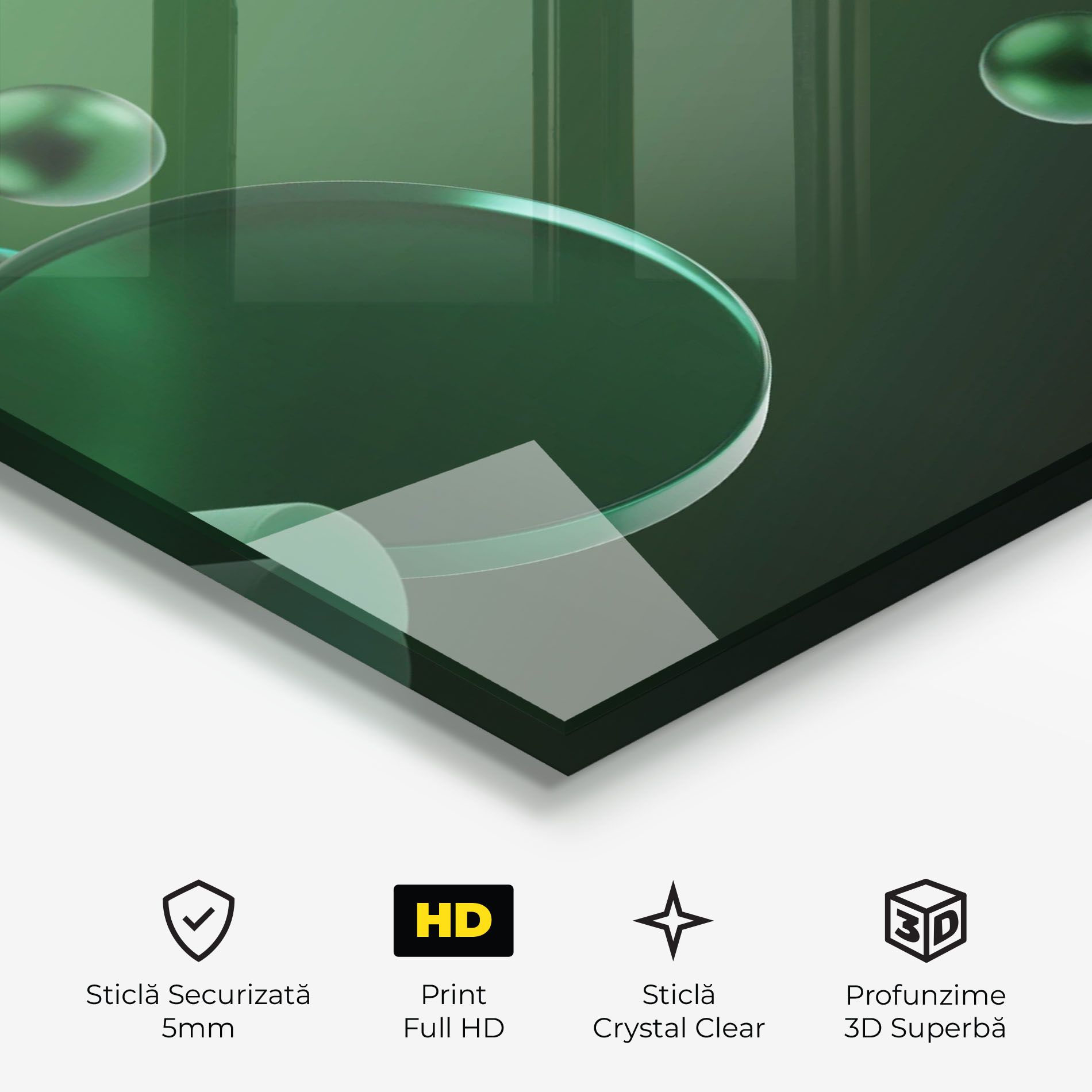 Green Circle Floating mockup 3