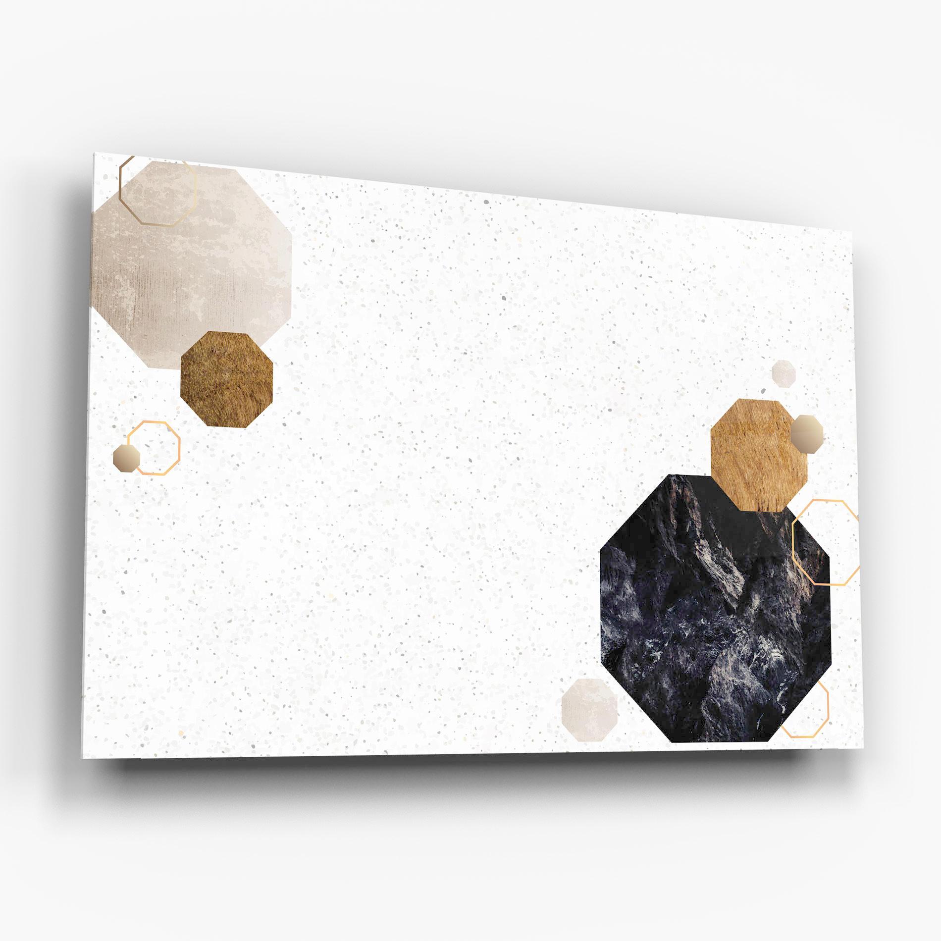 Tablou Sticla Big Hexagon mockup 6