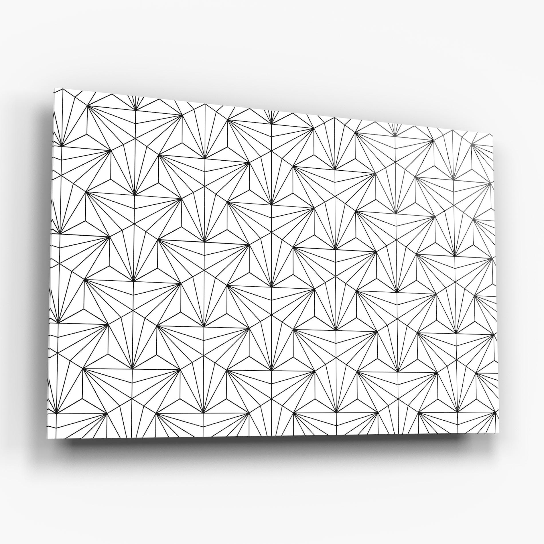 Tablou Sticla Black Triangle mockup 6