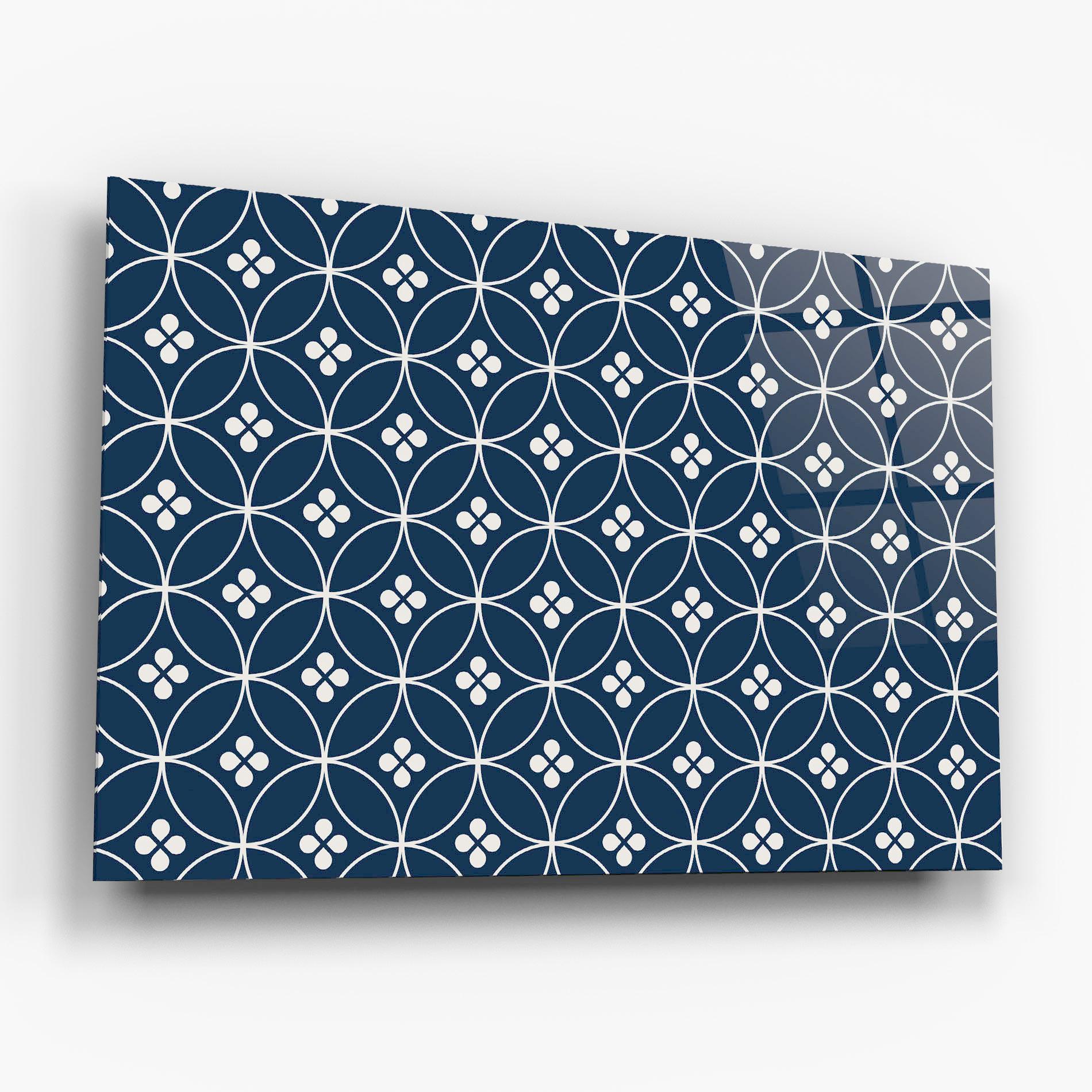 Tablou Sticla Blue Circle mockup 6