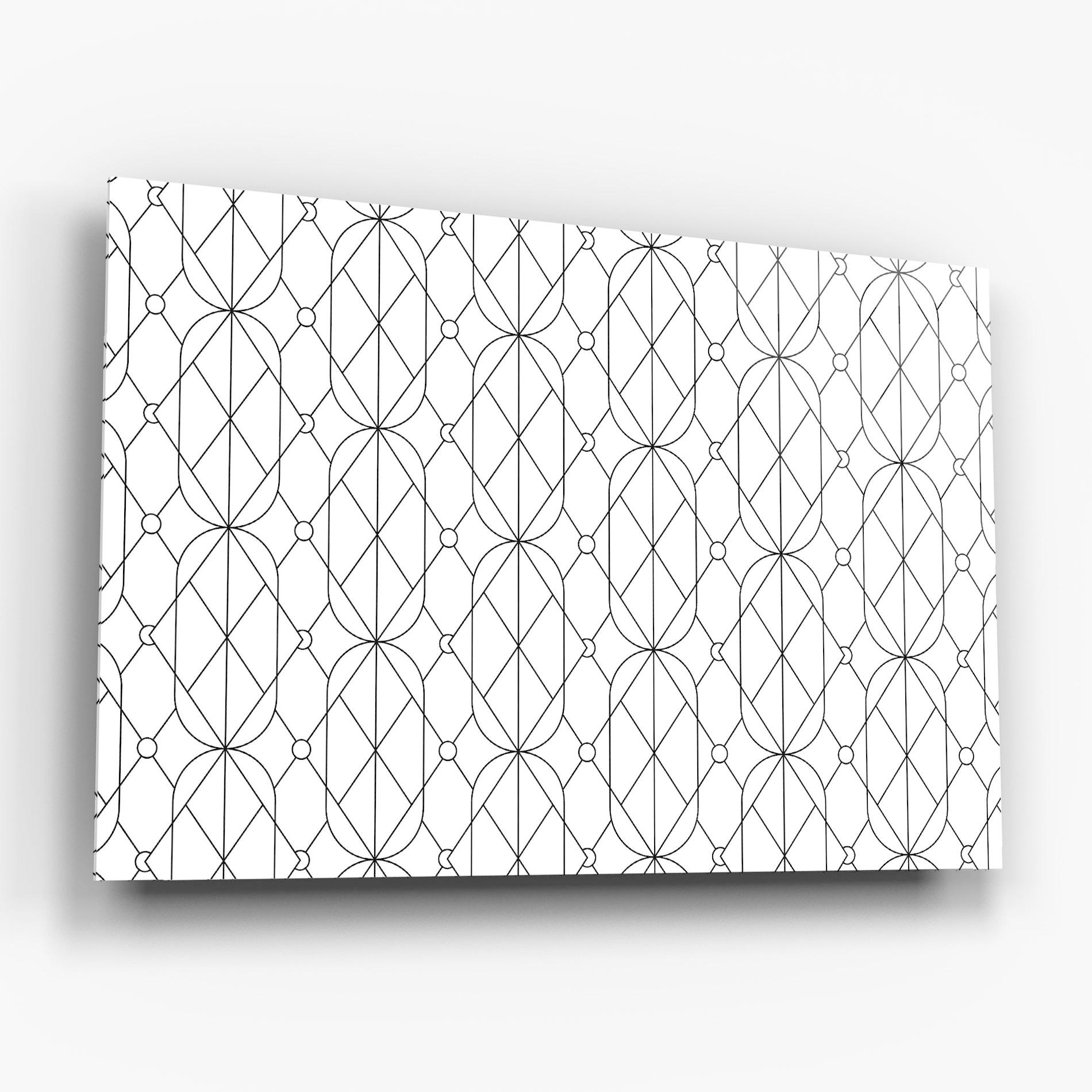 Tablou Sticla Geometric mockup 6