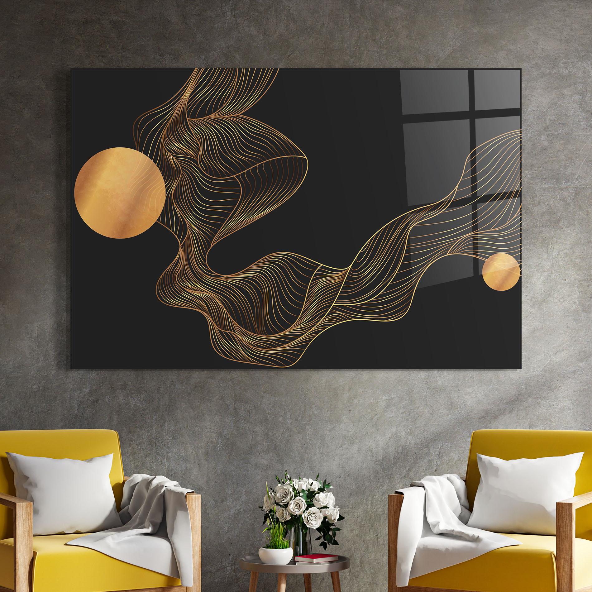 Tablou Sticla Frecventa Abstracta mockup 4