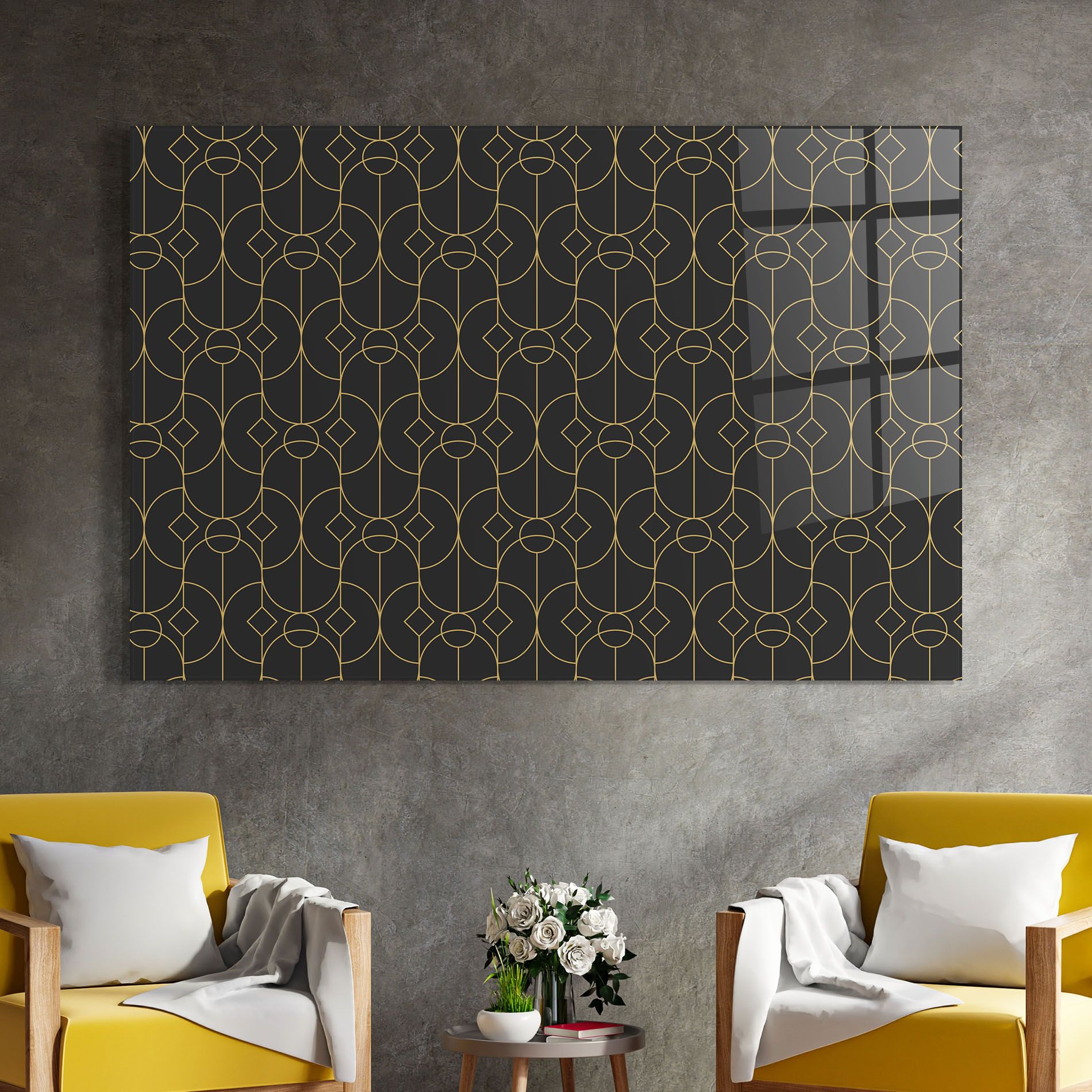 Gold Geometric mockup 4