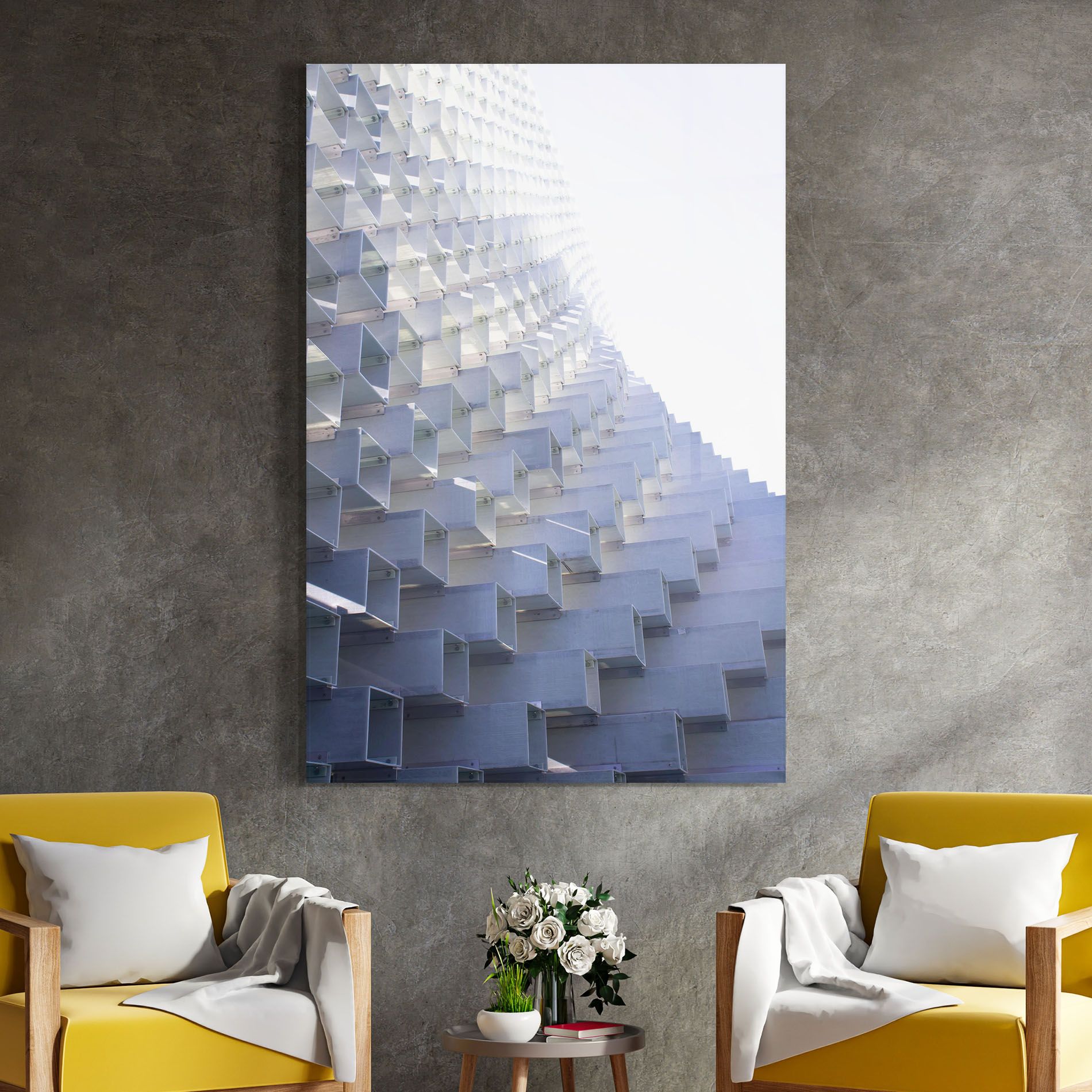 3d White Square mockup 4