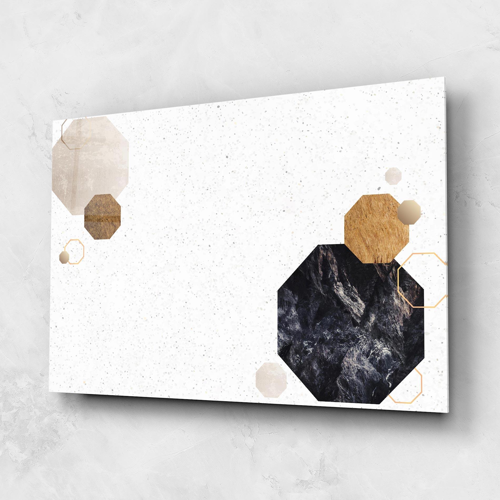 Tablou Sticla Big Hexagon mockup 1