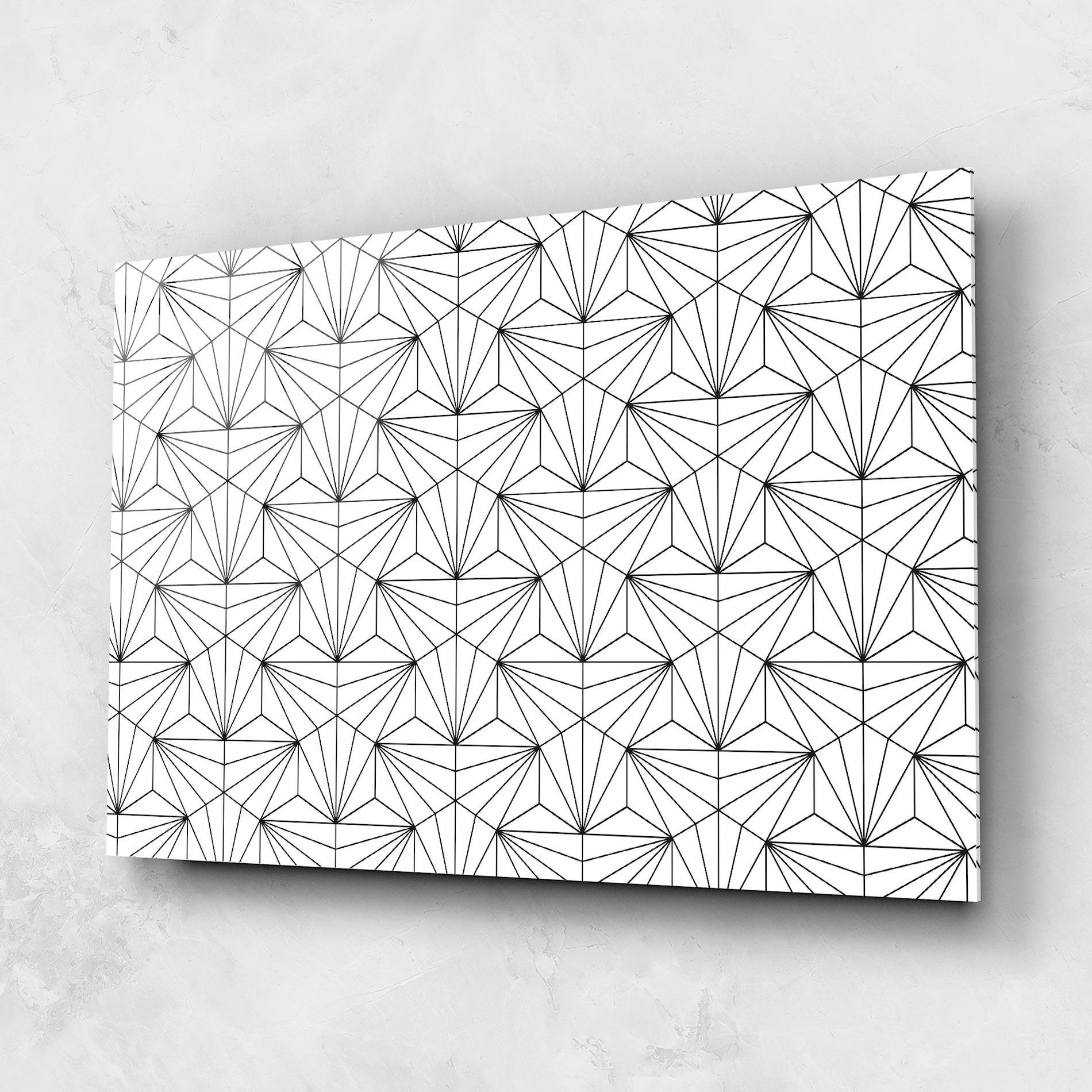 Tablou Sticla Black Triangle mockup 1