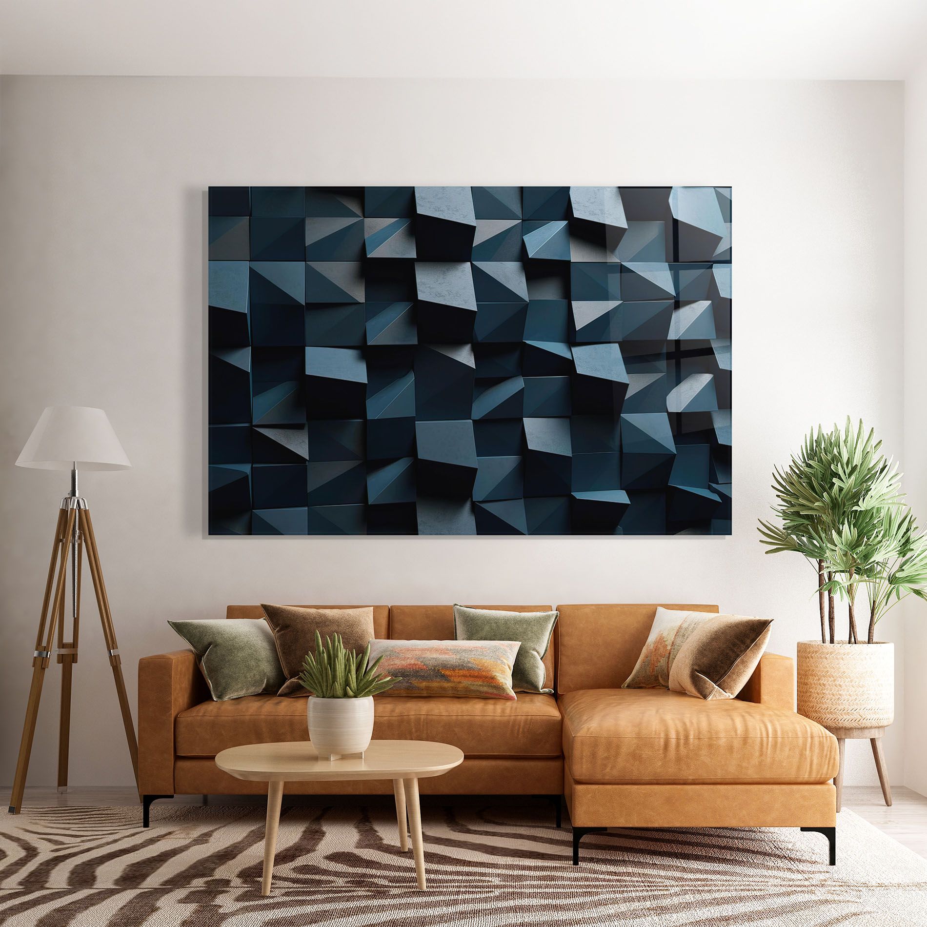 Dark Blue Square mockup 7