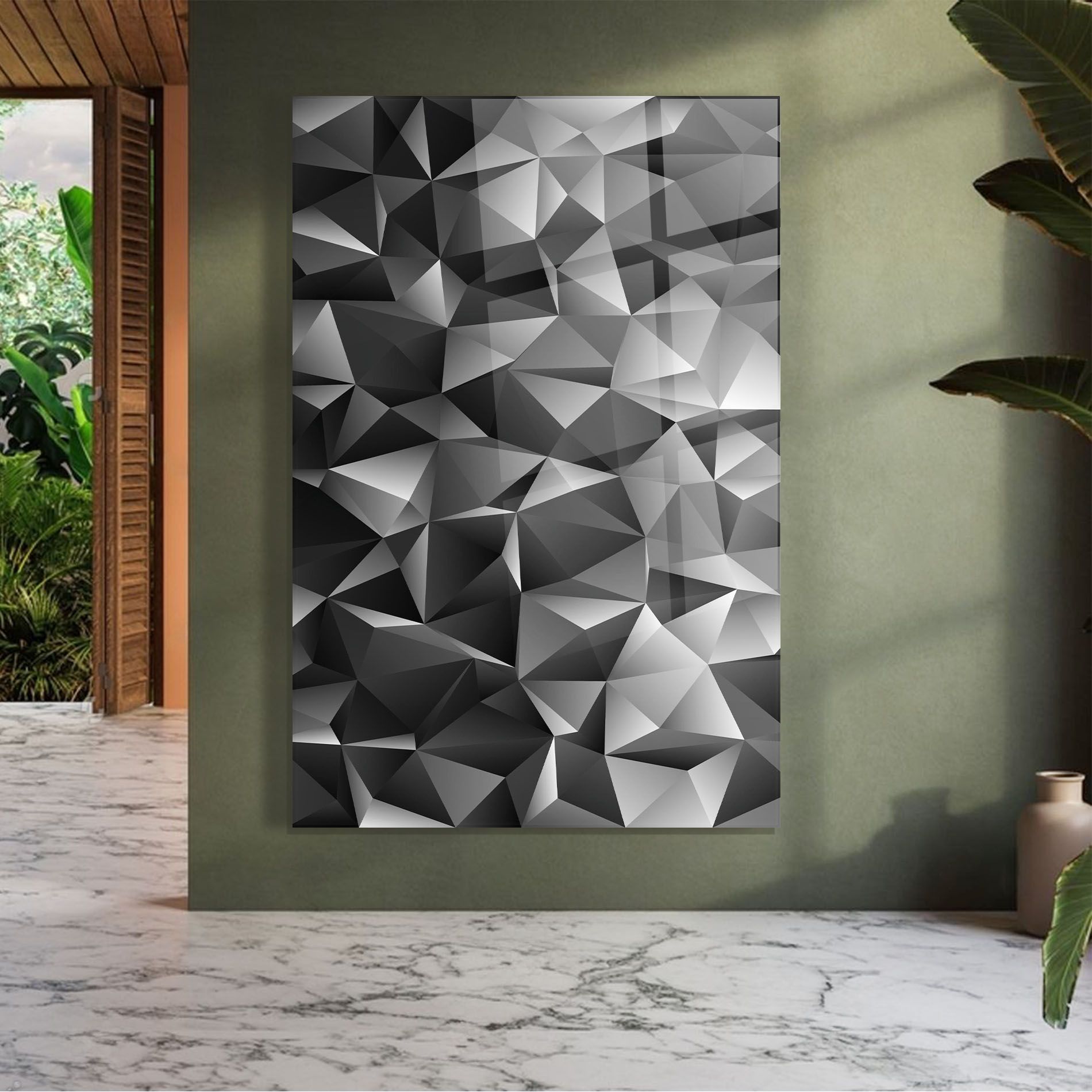 Black Triangle Pattern mockup 7