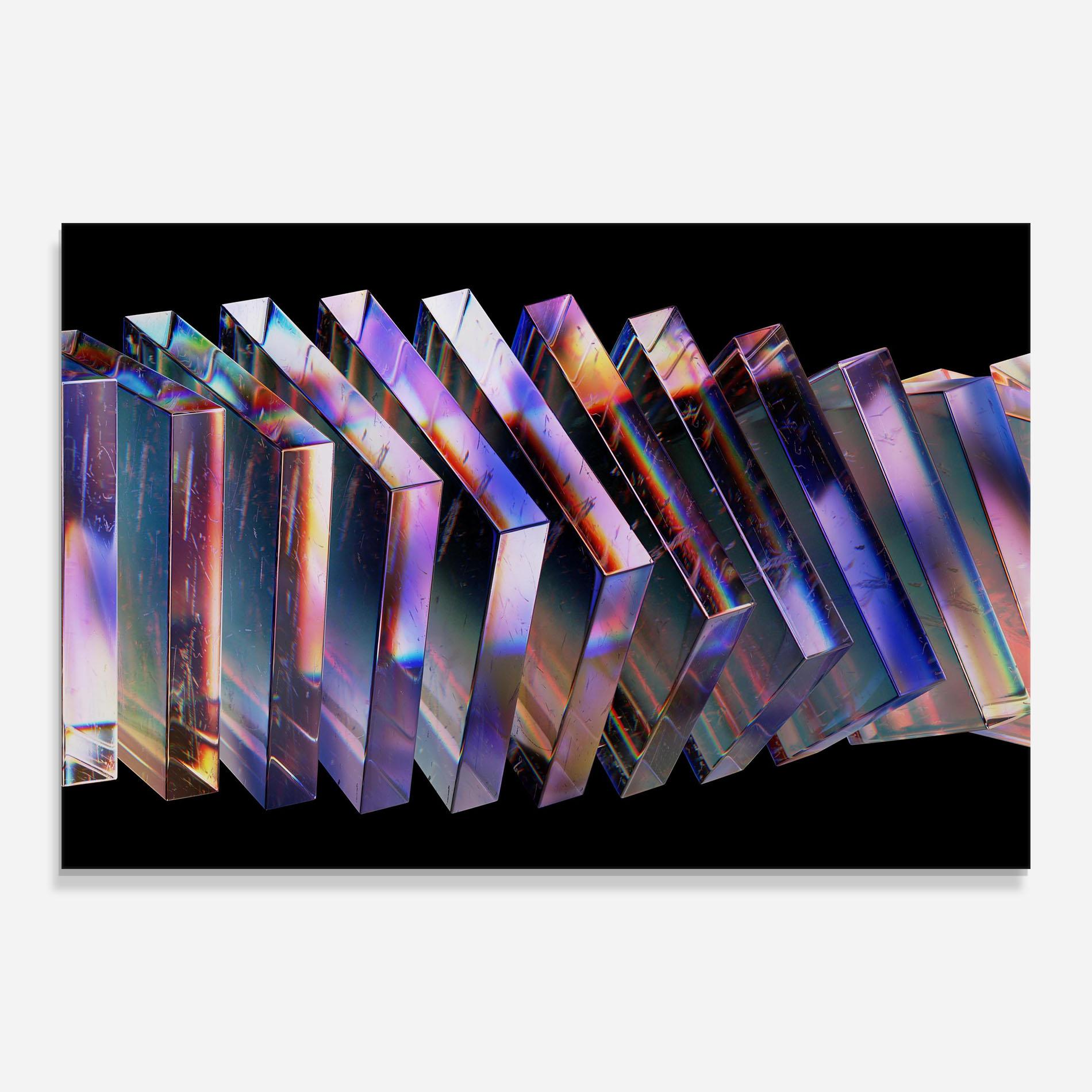 Tablou Sticla Square Glass Floating mockup 0