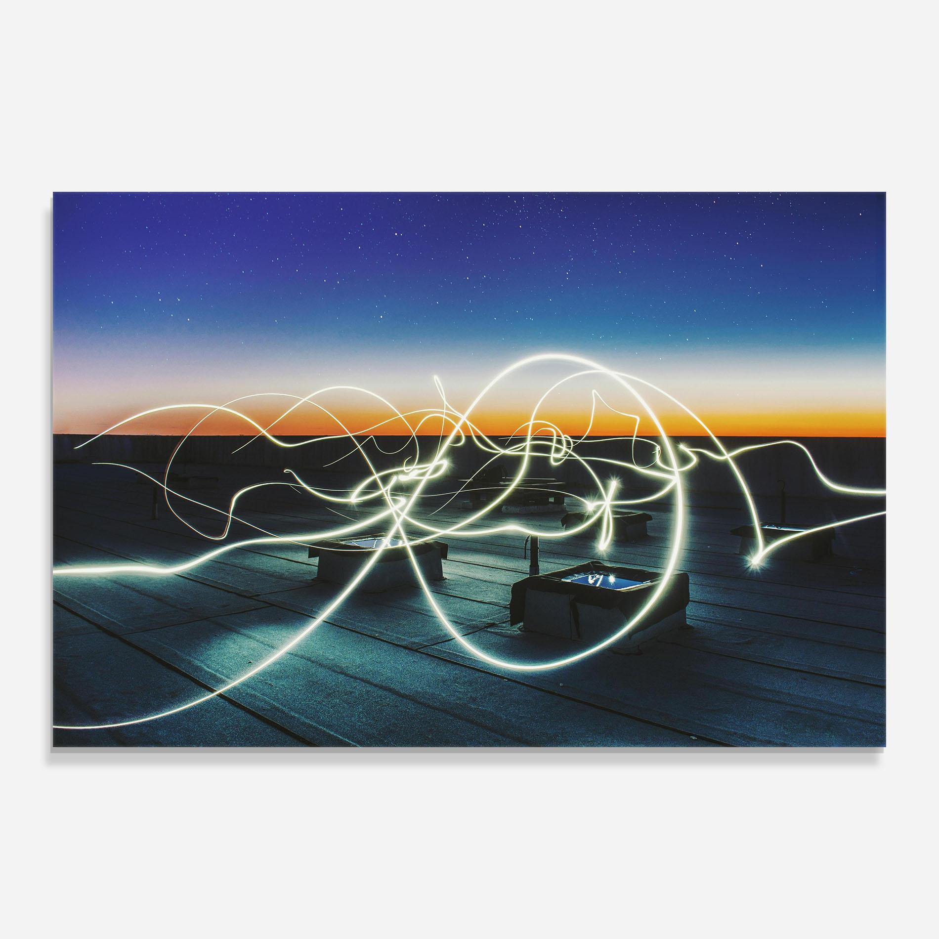 Tablou Sticla White Light Floating mockup 0