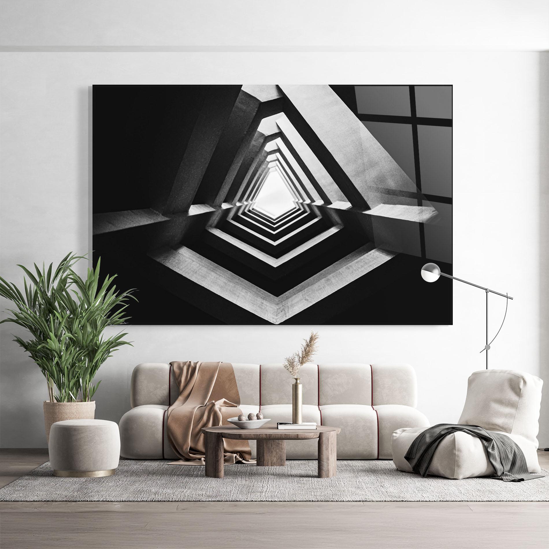 Tablou Sticla Dark Shadow mockup 9