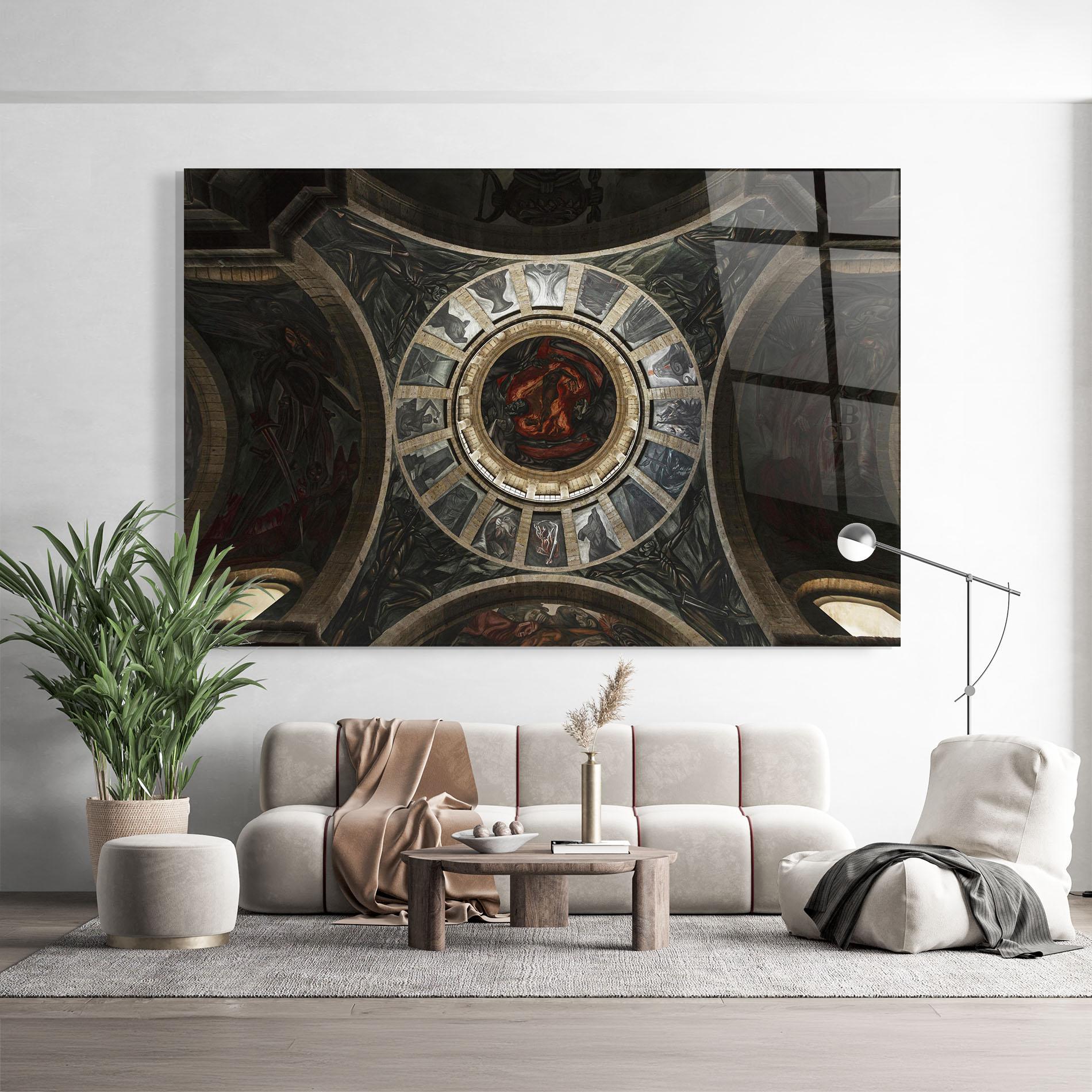 Tablou Sticla Mexico Architecture mockup 9