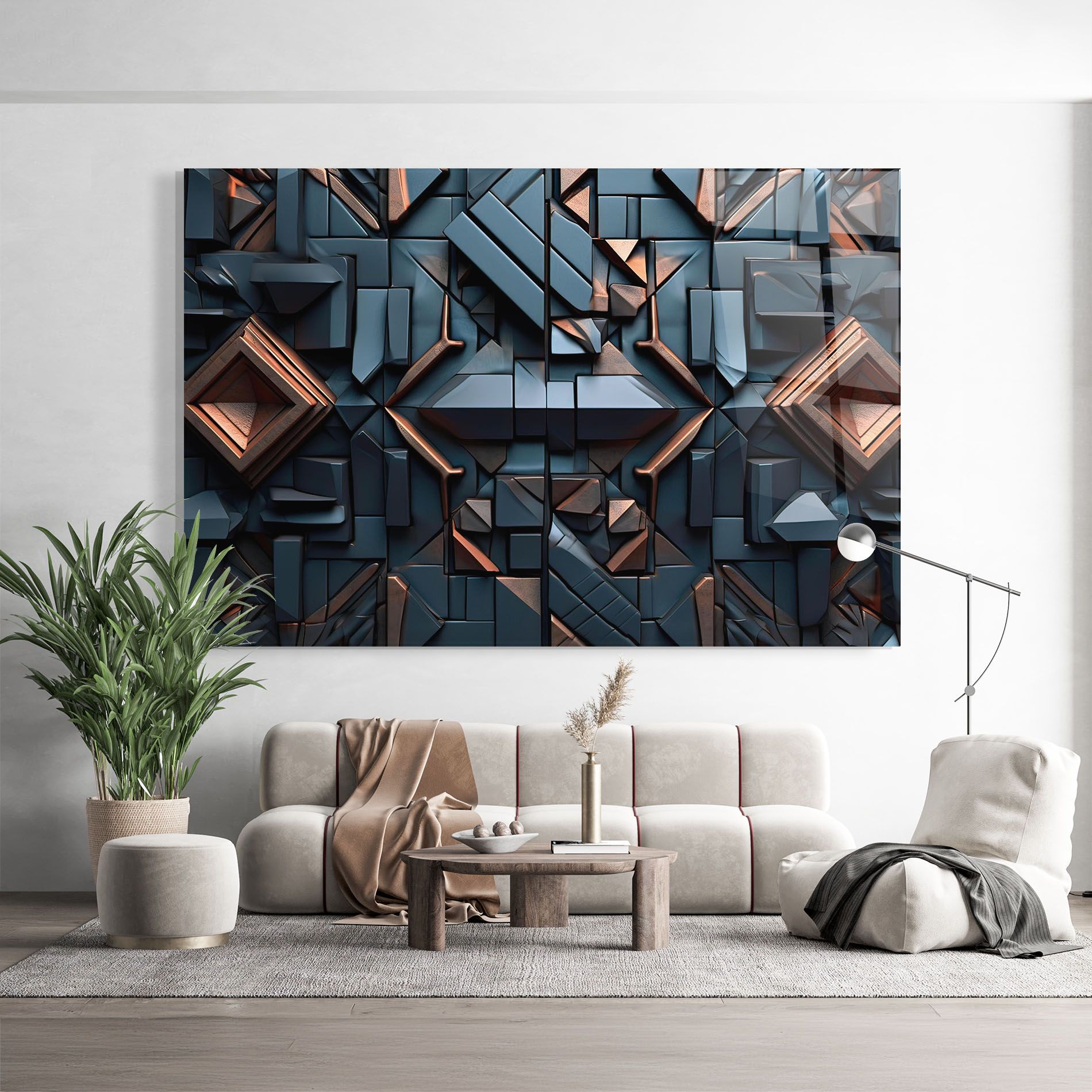 Orange Rhombus mockup 9