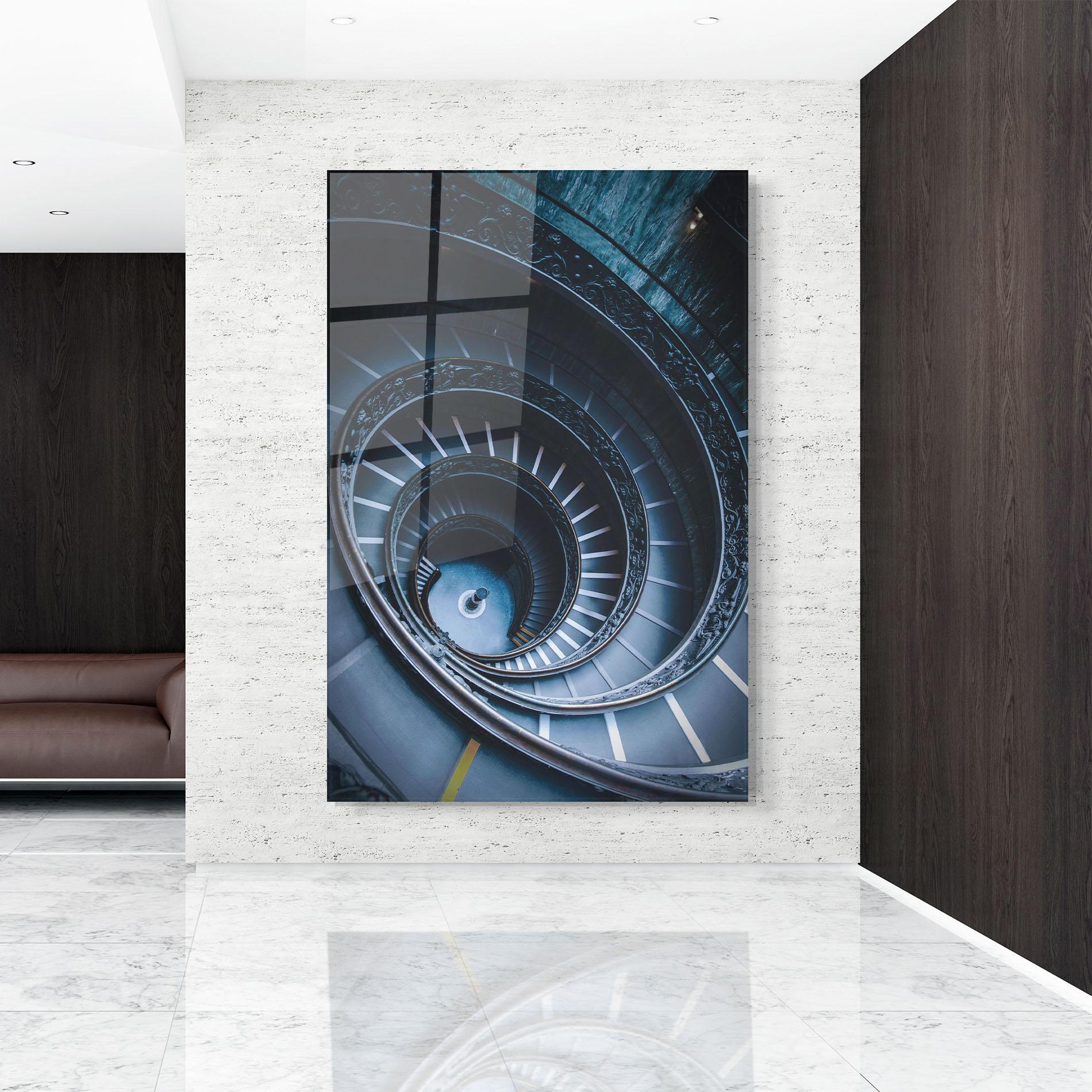 Tablou Sticla Spiral Museum mockup 9