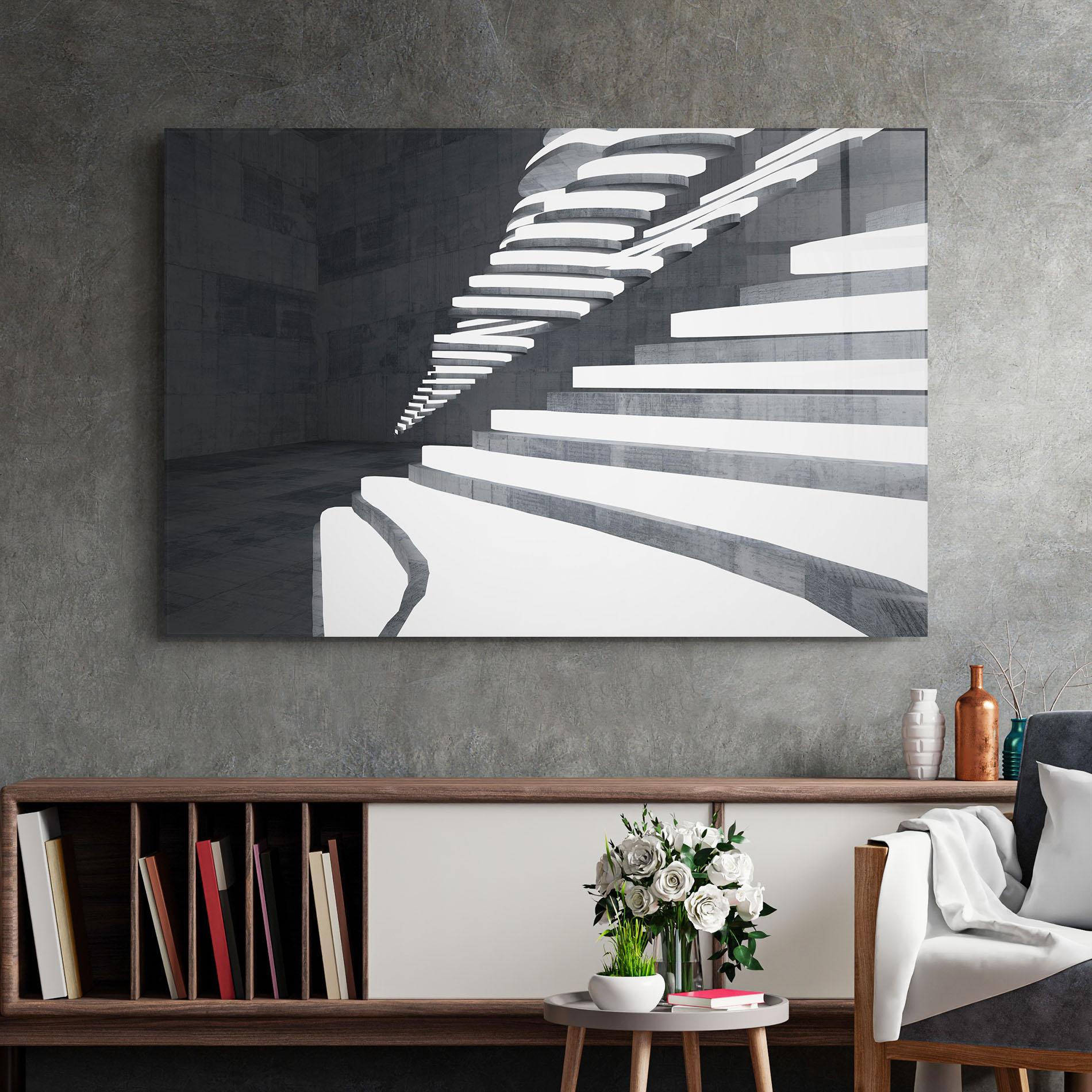 Tablou Sticla Concrete Architecture mockup 2