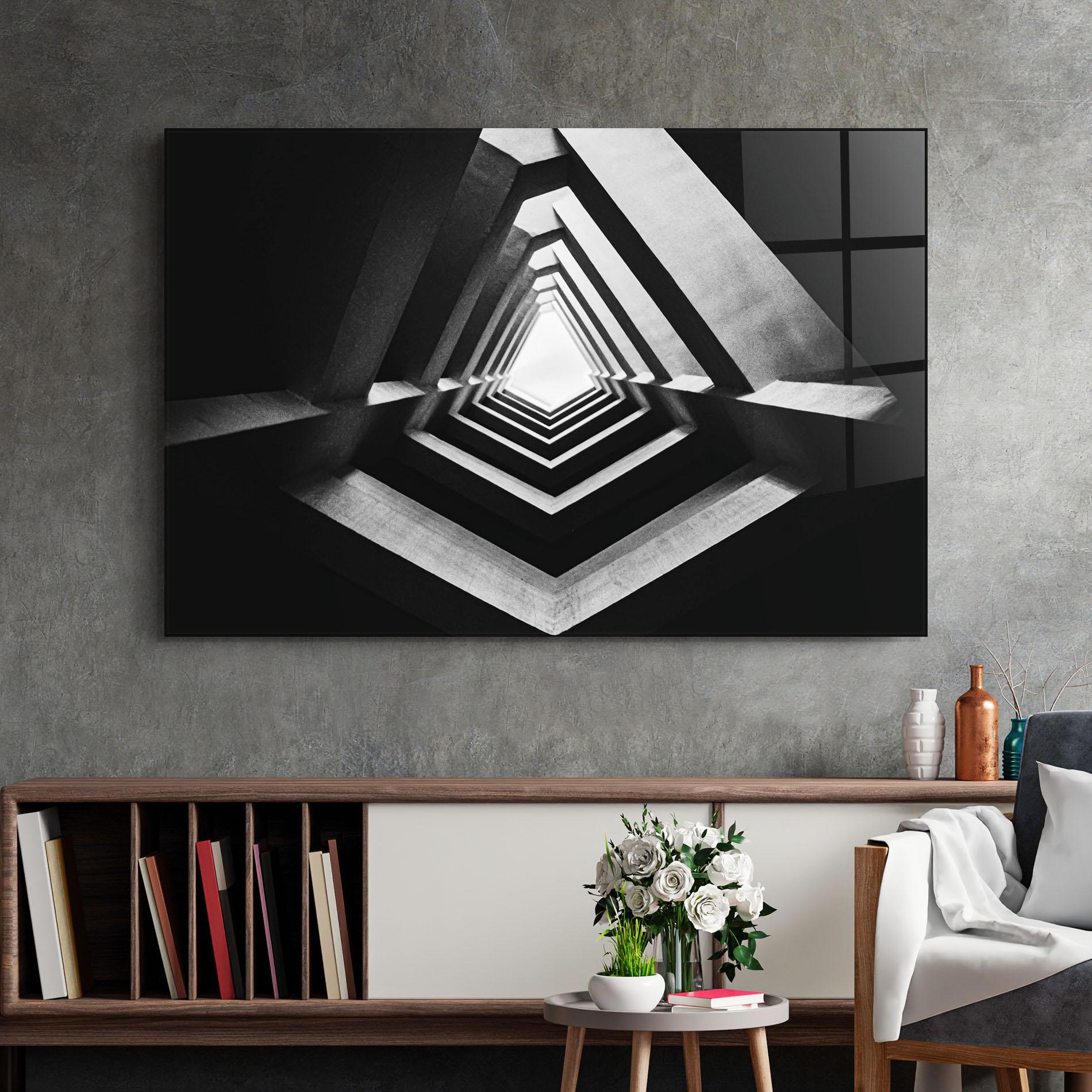 Tablou Sticla Dark Shadow mockup 2