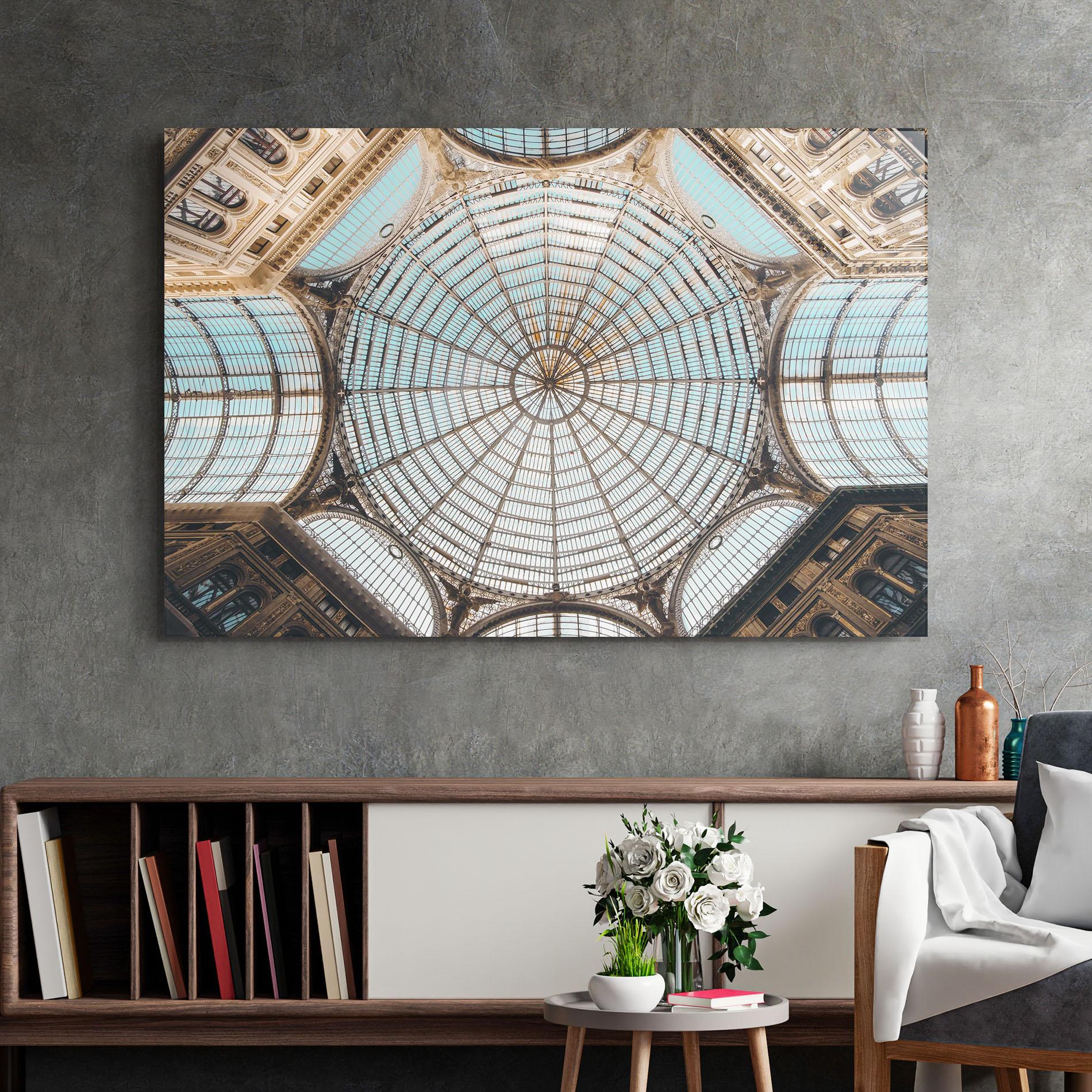 Tablou Sticla Italy Celling mockup 2