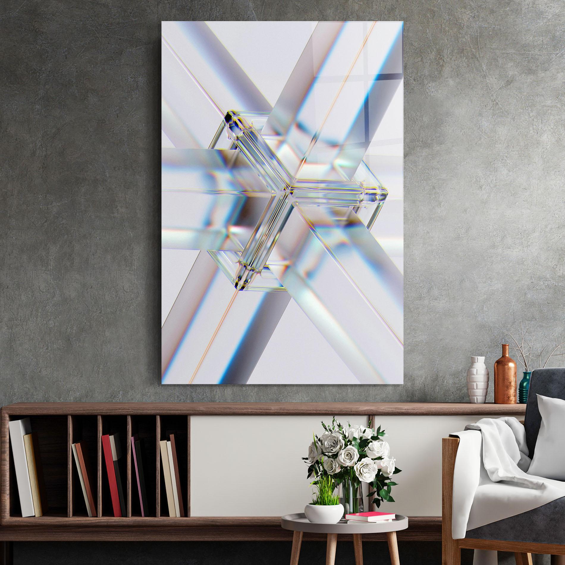 Tablou Sticla Glass Shape mockup 2