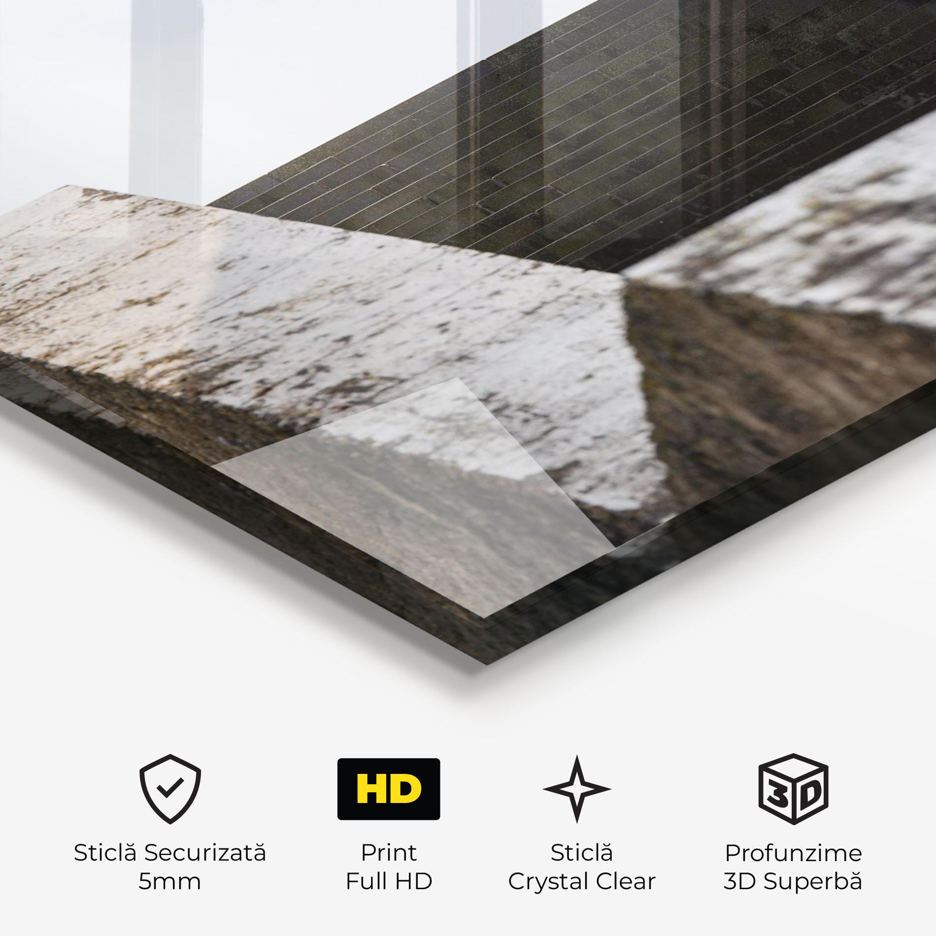 Tablou Sticla Black Stairs mockup 3