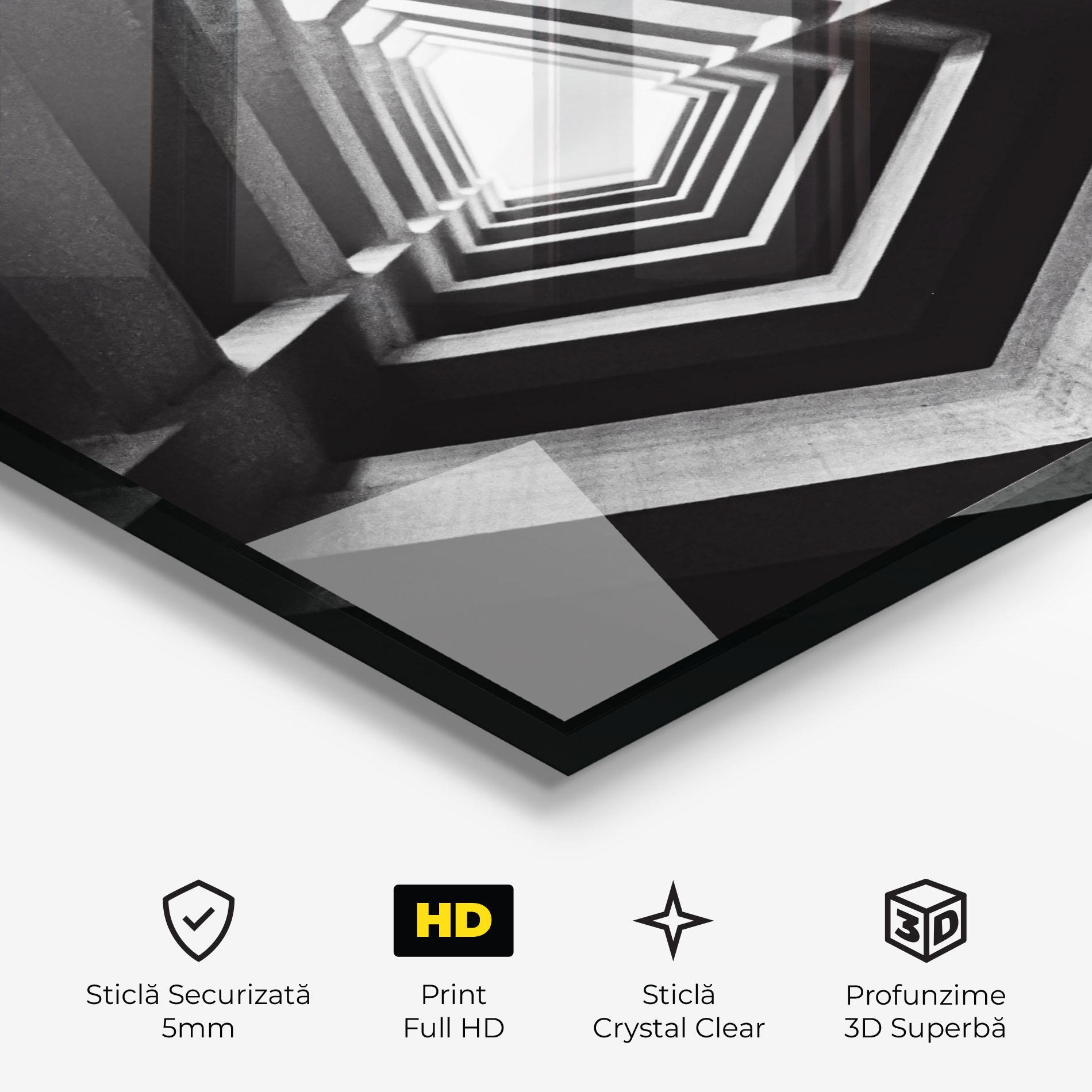 Tablou Sticla Dark Shadow mockup 3