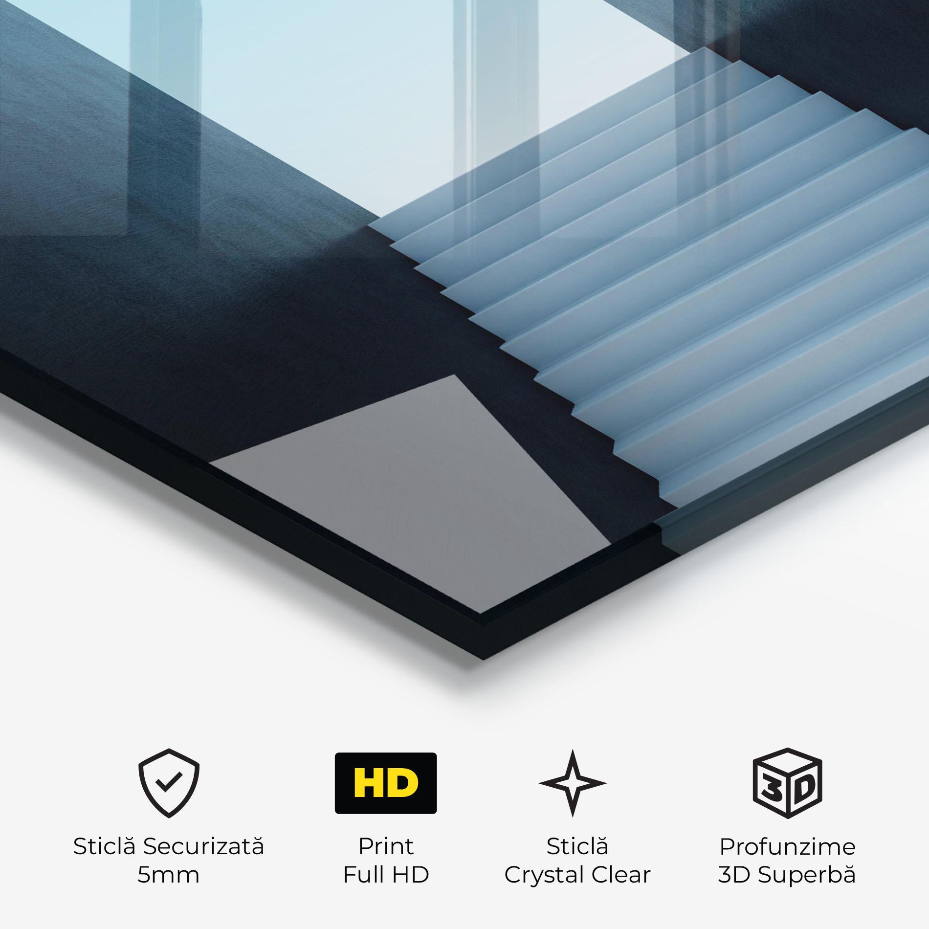 Tablou Sticla Forward Stairs mockup 3