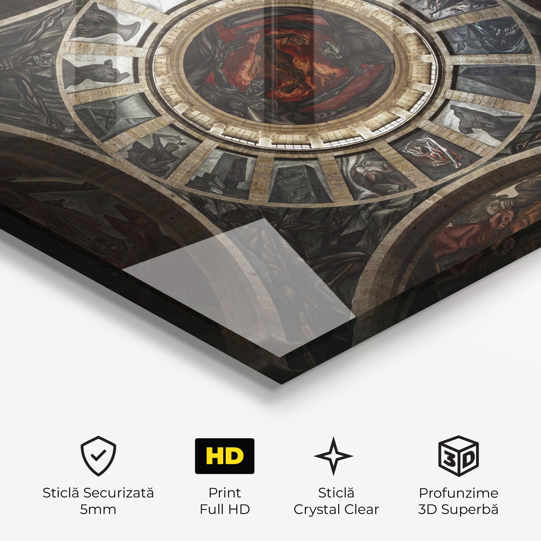 Tablou Sticla Mexico Architecture mockup 3