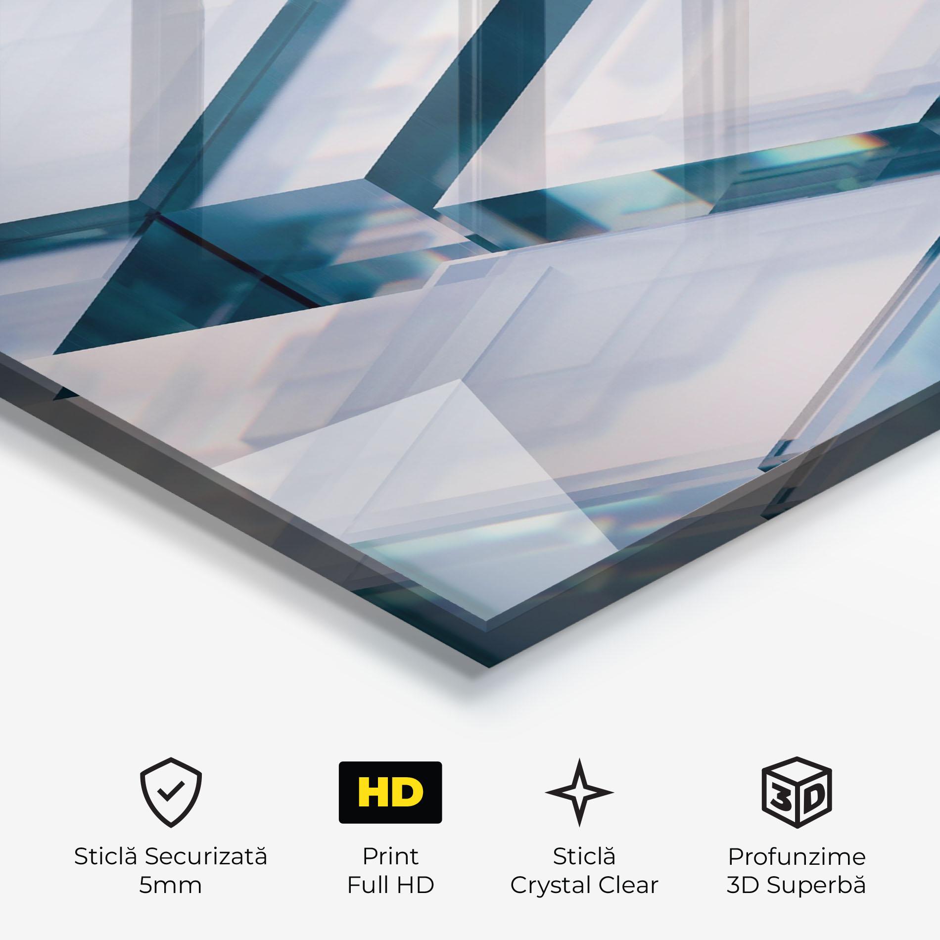 Tablou Sticla Square Glass mockup 3