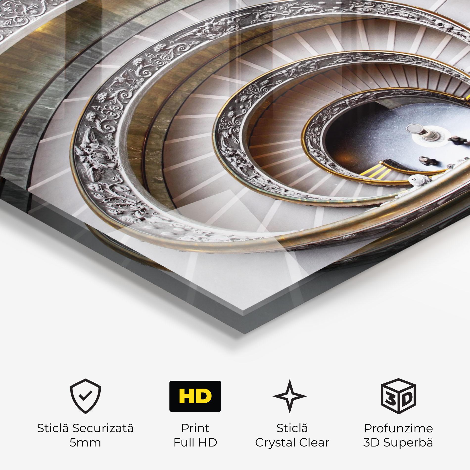 Tablou Sticla Vatican Museum mockup 3