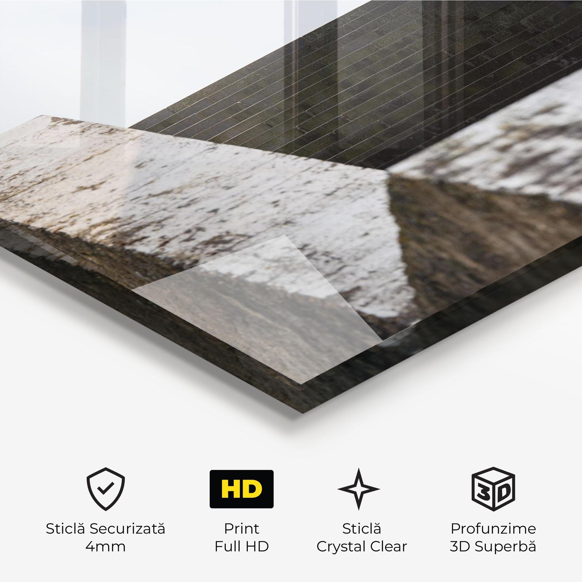 Tablou Sticla Black Stairs mockup 3