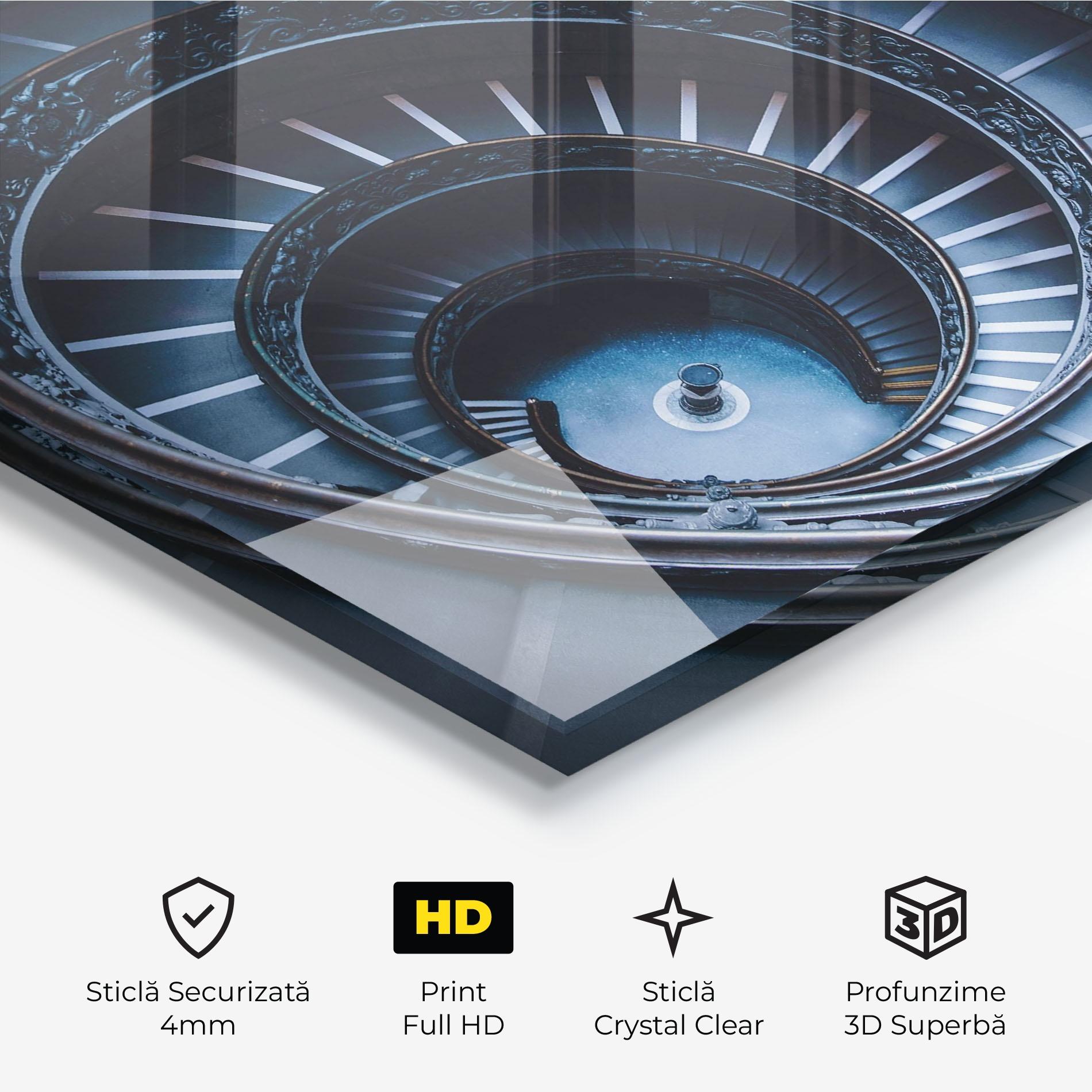 Tablou Sticla Spiral Museum mockup 3