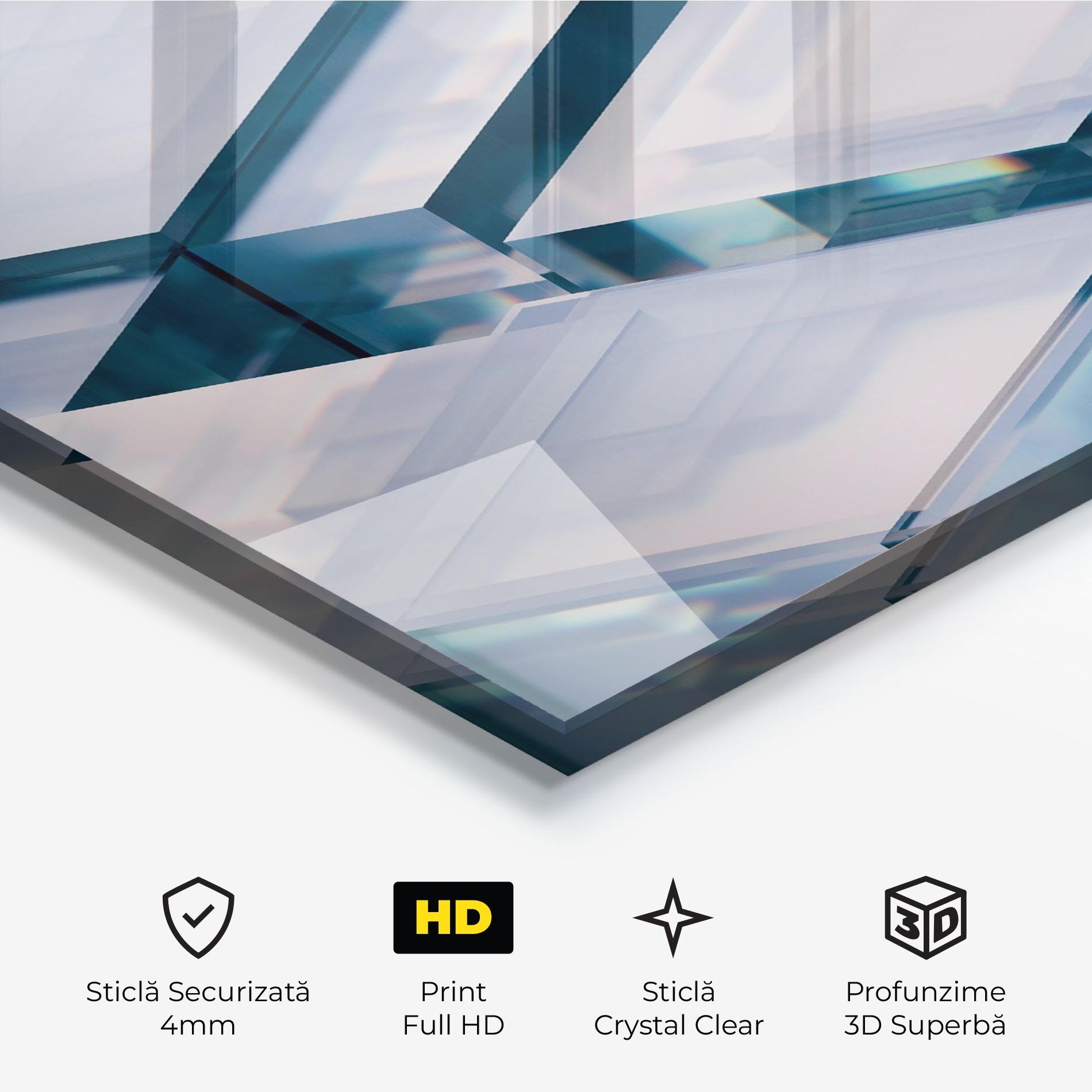 Tablou Sticla Square Glass mockup 3