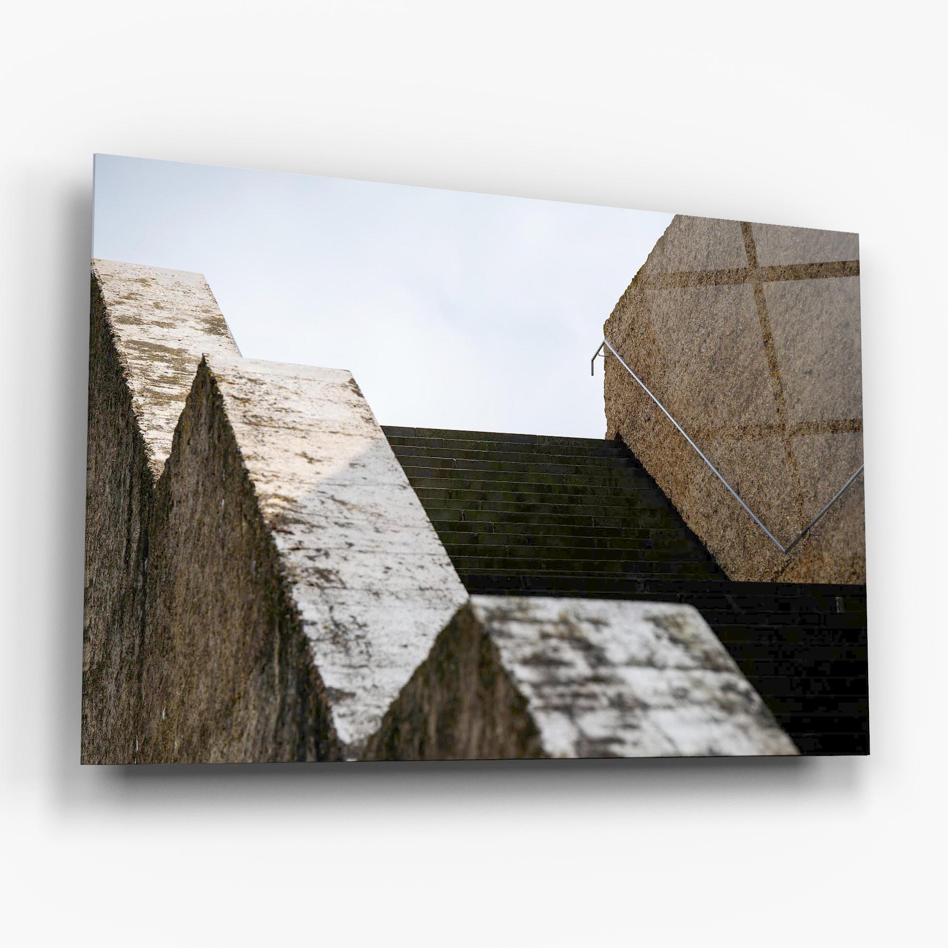 Tablou Sticla Black Stairs mockup 6