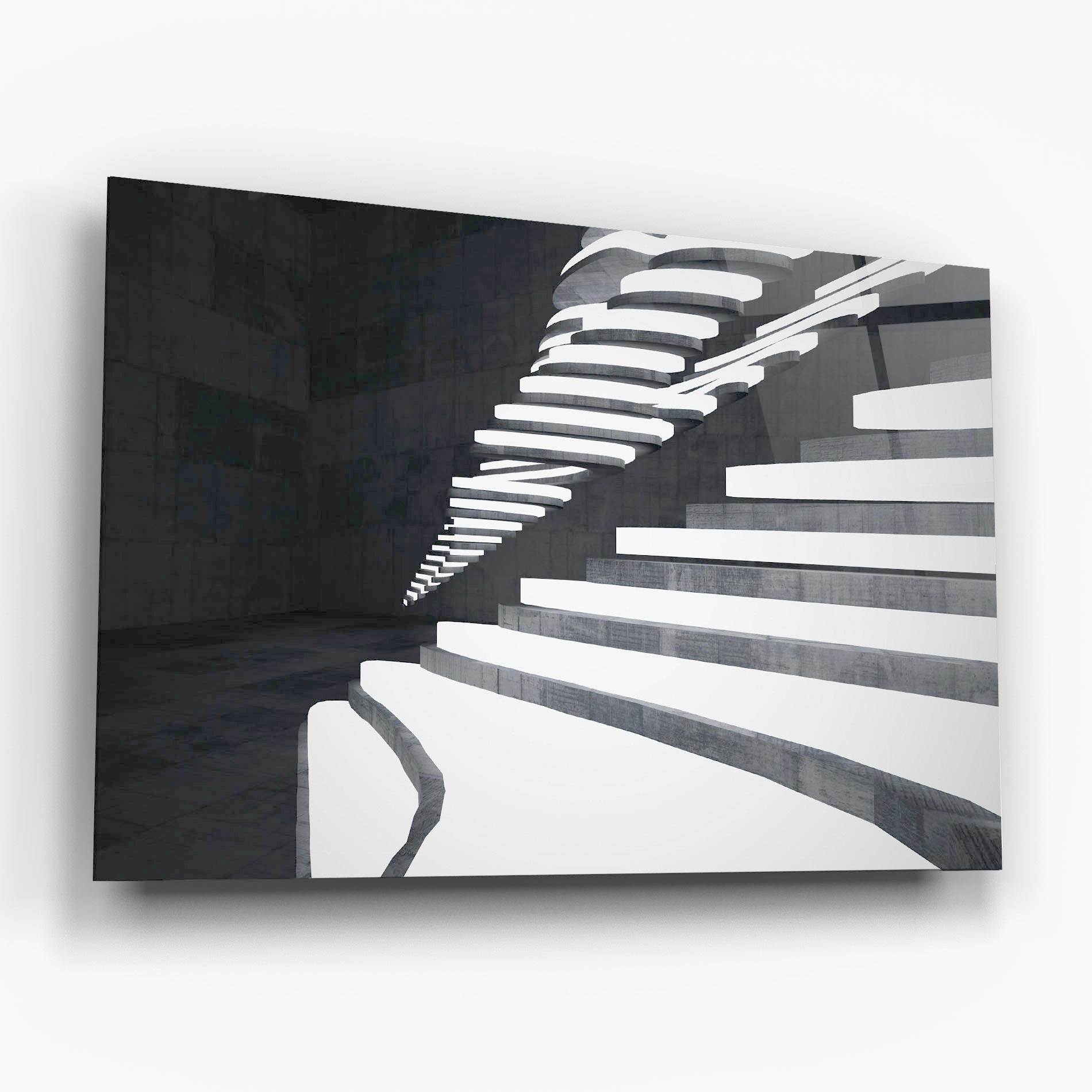 Tablou Sticla Concrete Architecture mockup 6