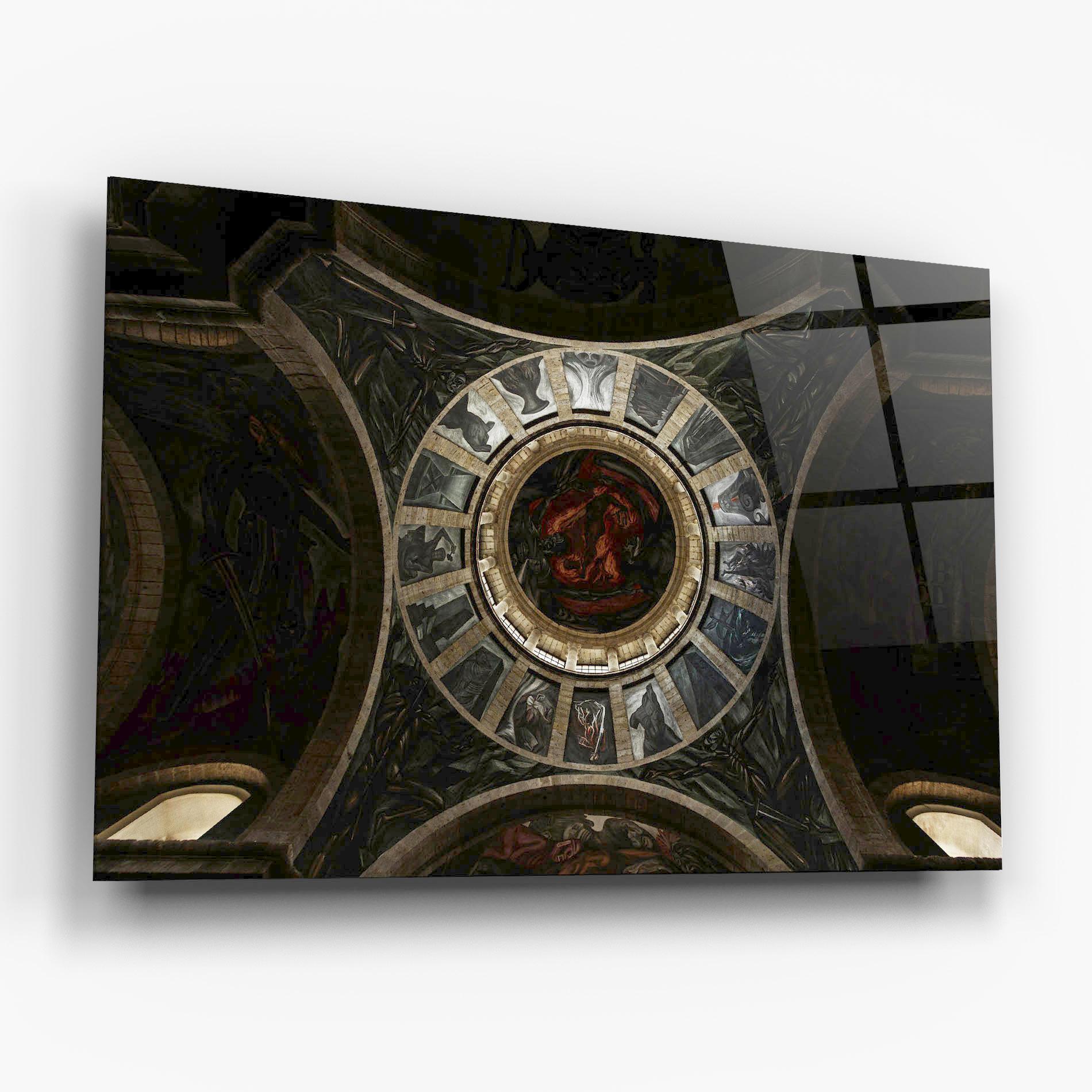 Tablou Sticla Mexico Architecture mockup 6