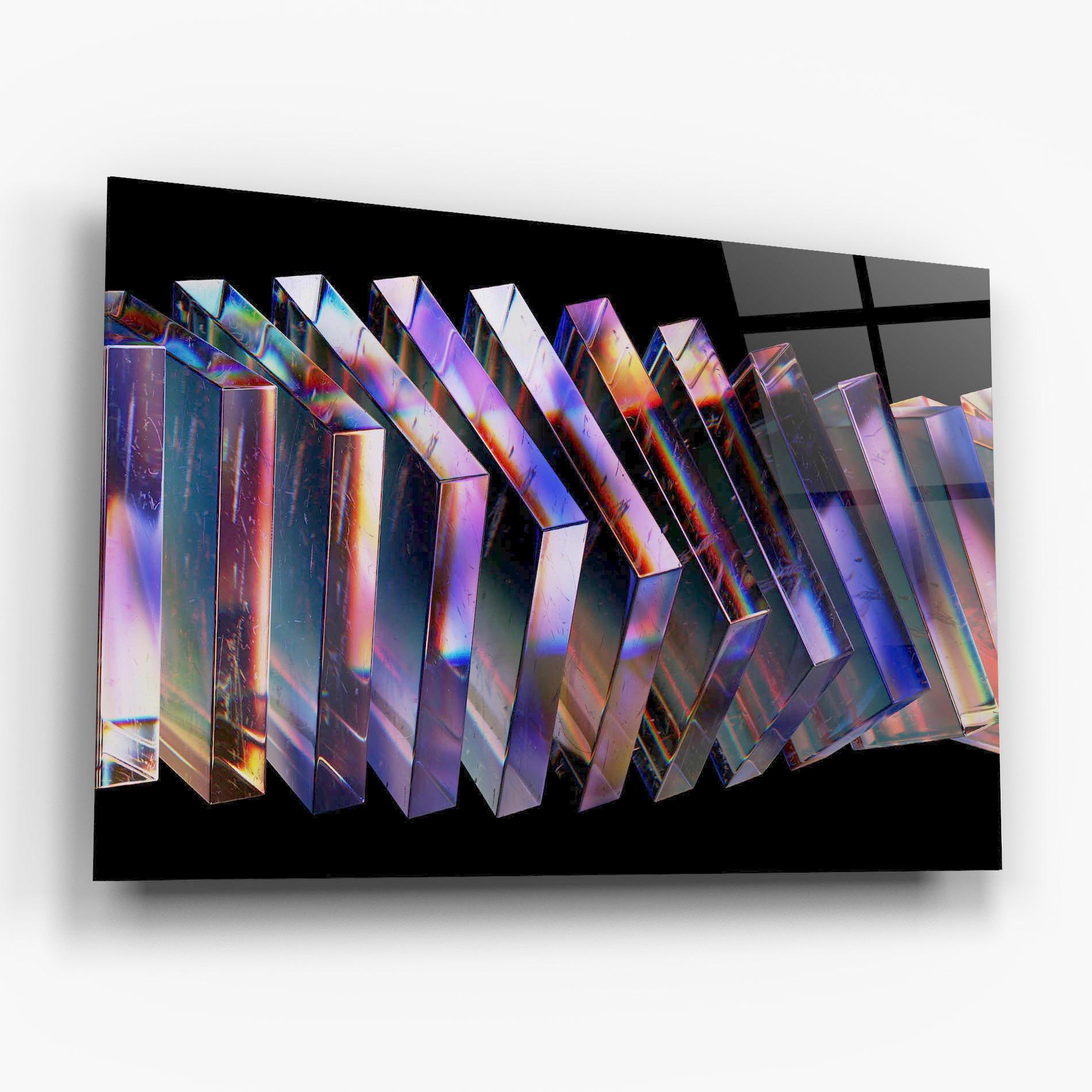 Tablou Sticla Square Glass Floating mockup 6