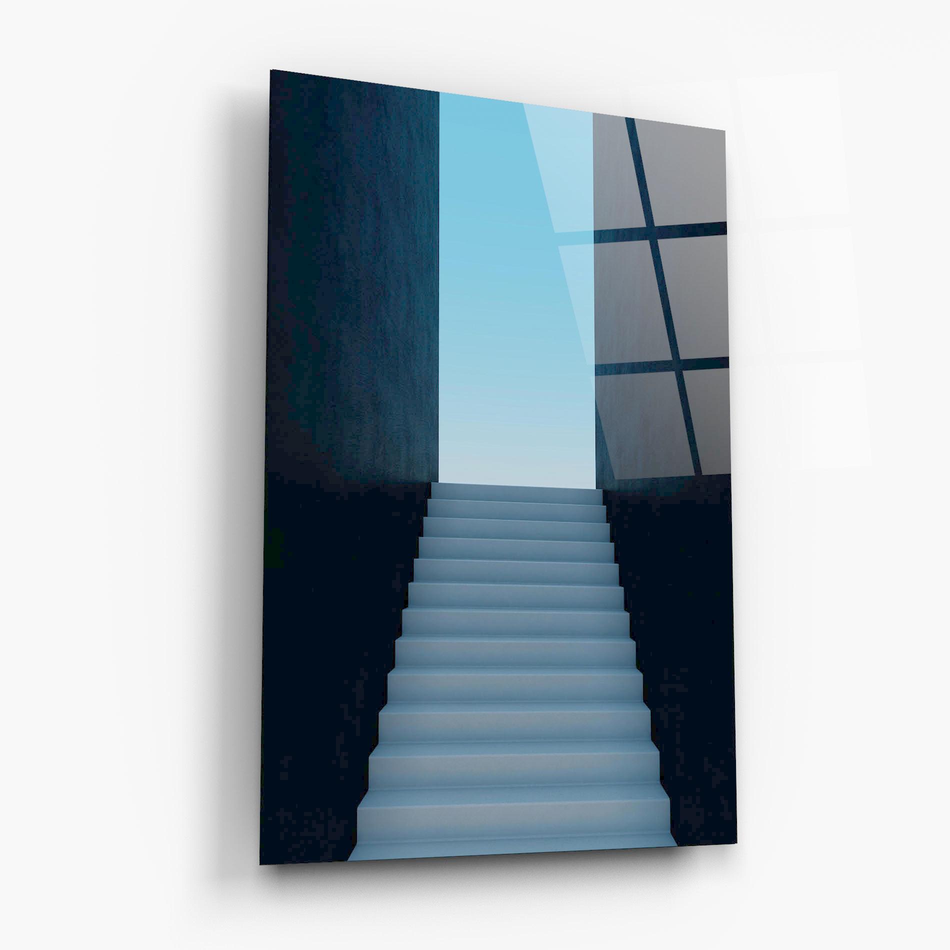 Tablou Sticla Forward Stairs mockup 6