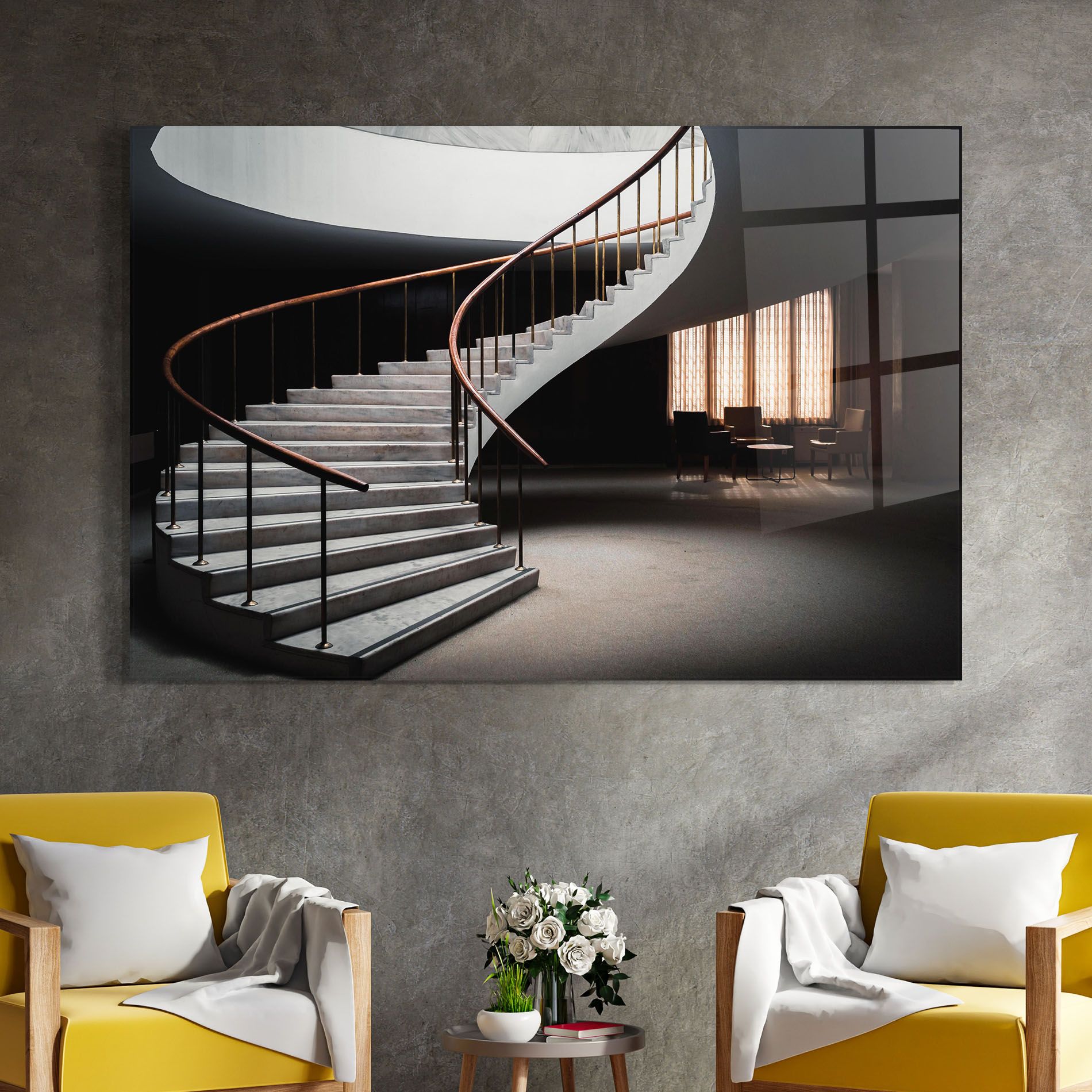 Dark Room Stairs mockup 4