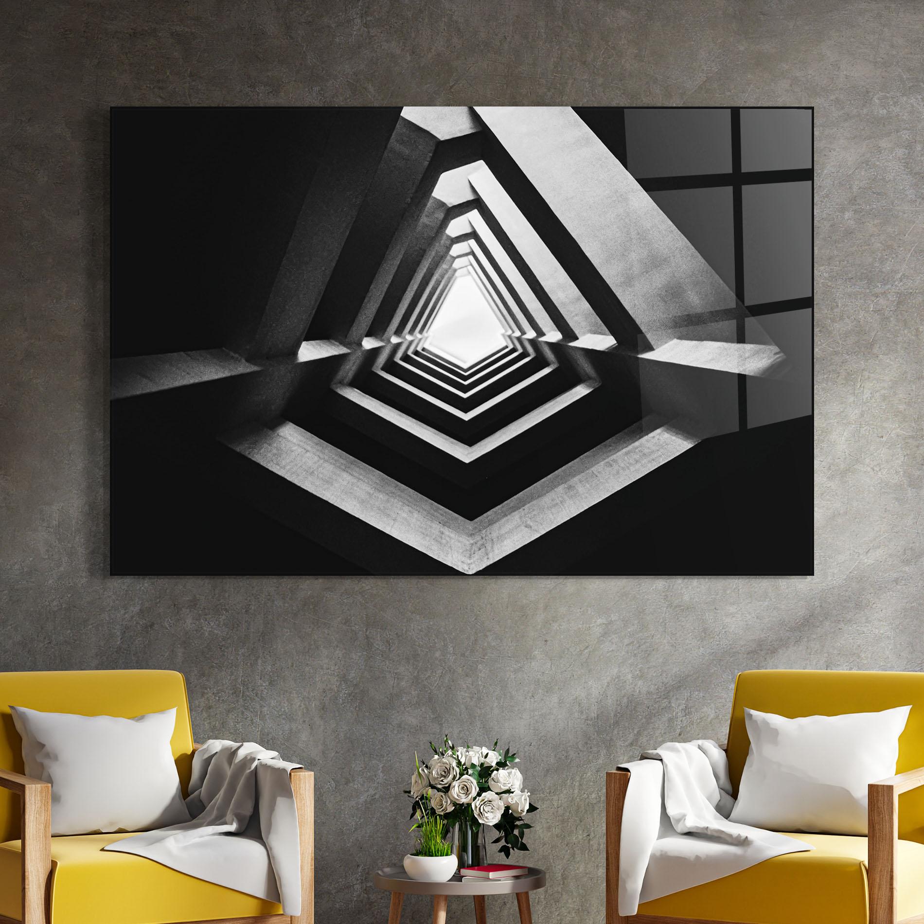 Tablou Sticla Dark Shadow mockup 4