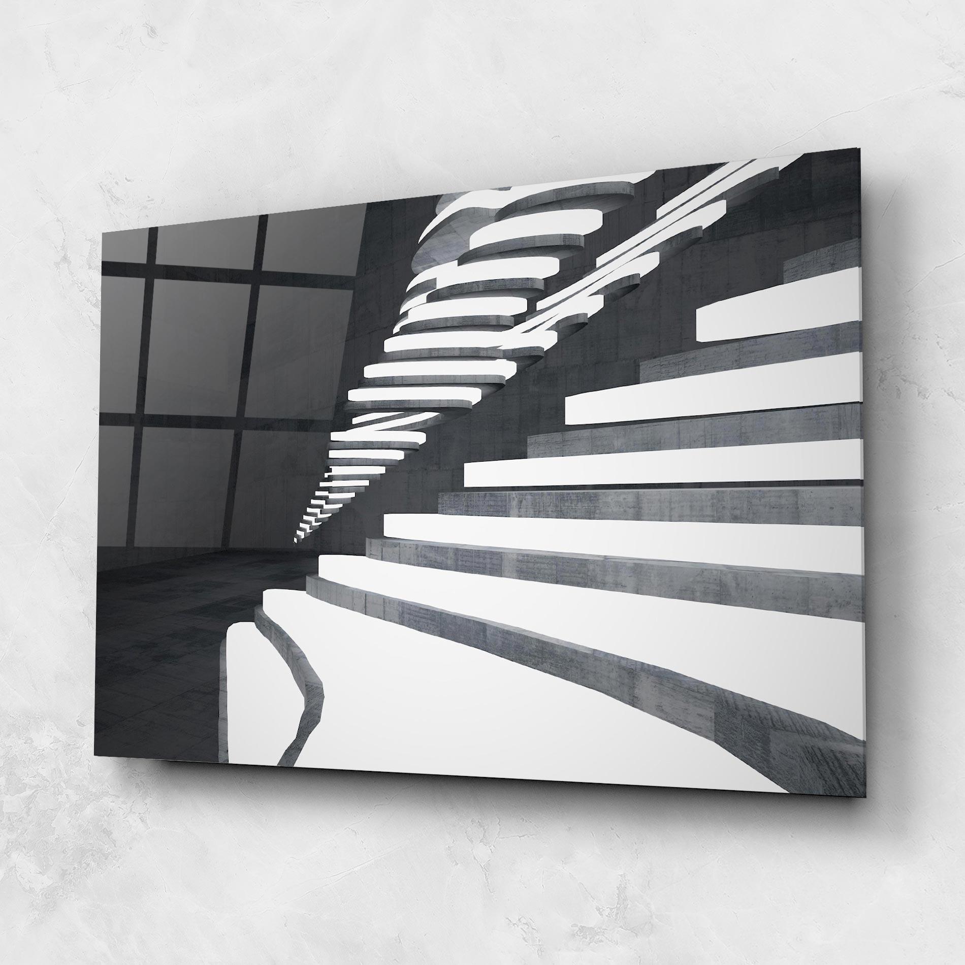 Tablou Sticla Concrete Architecture mockup 1