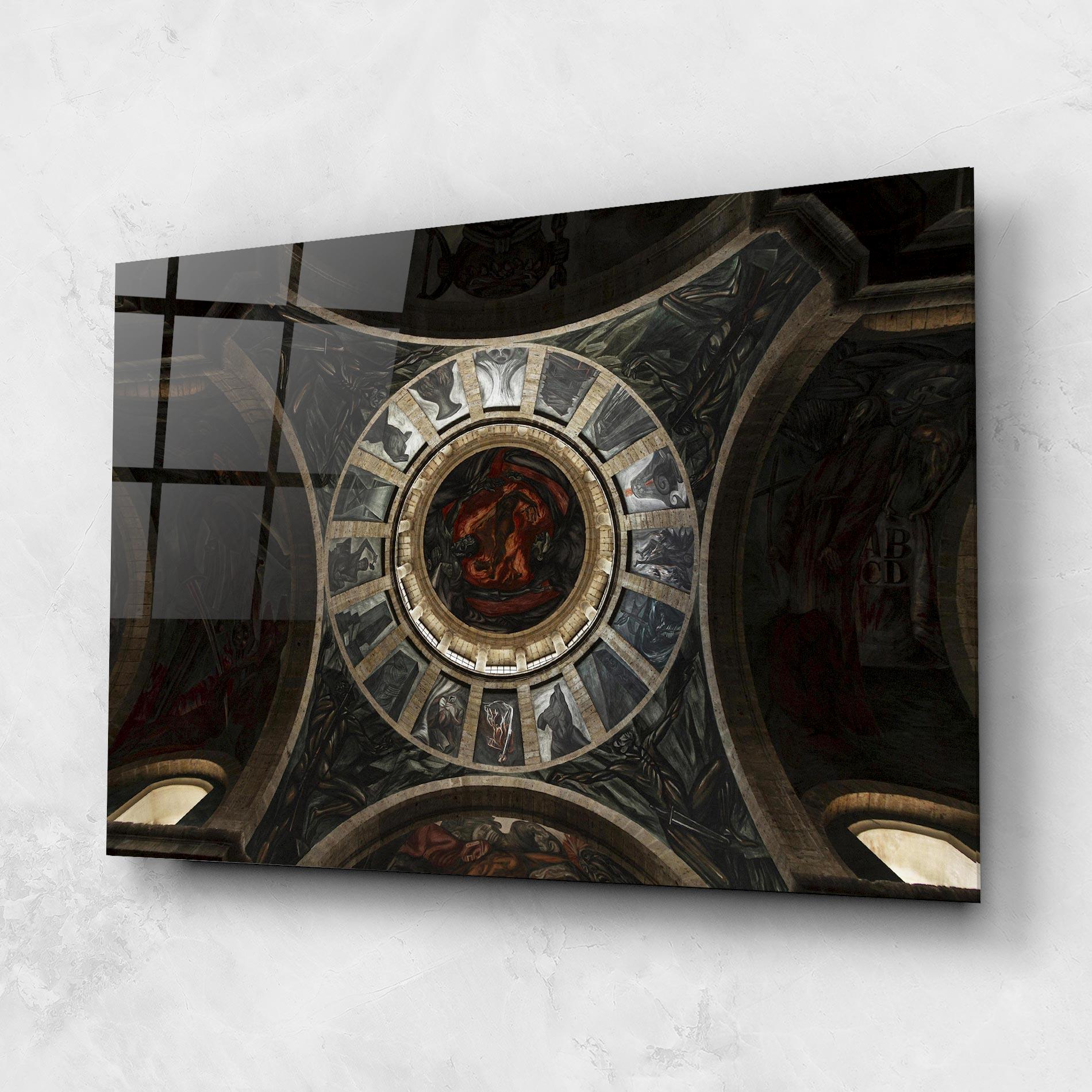 Tablou Sticla Mexico Architecture mockup 1