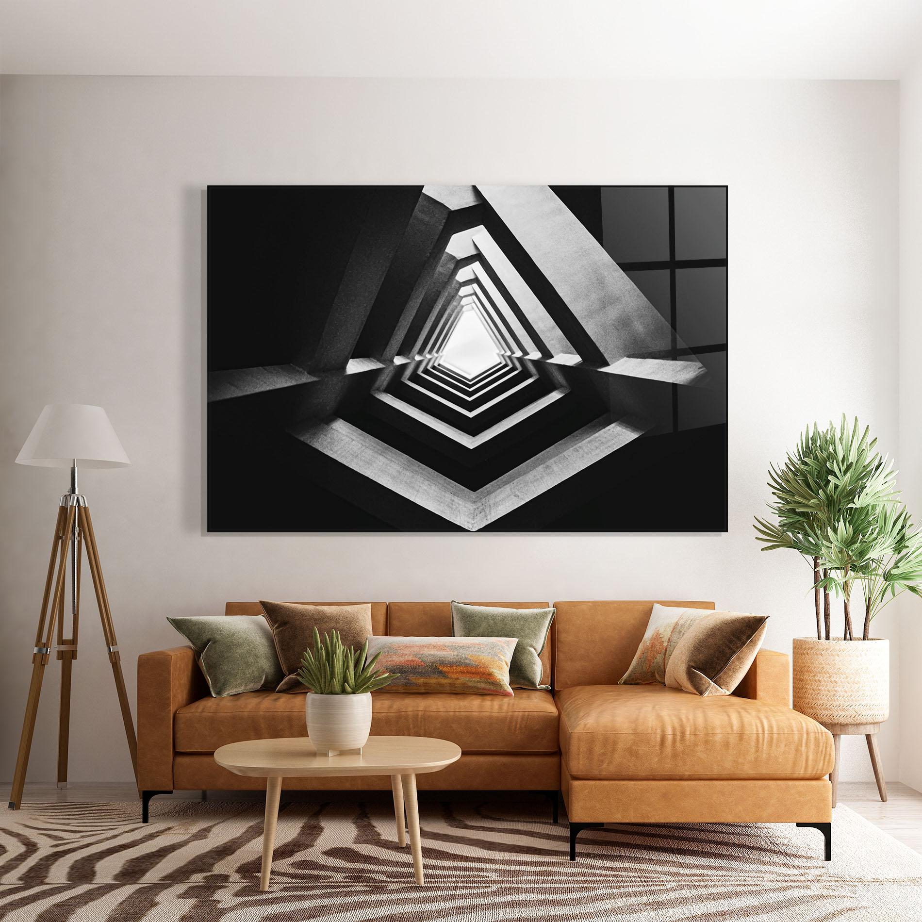 Tablou Sticla Dark Shadow mockup 7