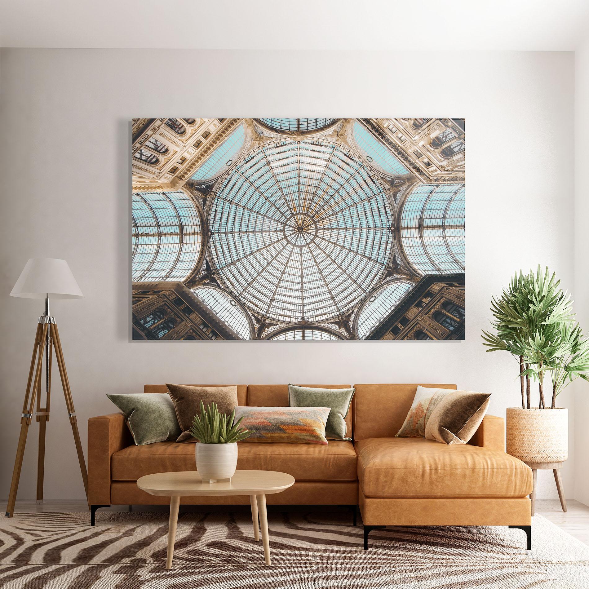 Tablou Sticla Italy Celling mockup 7