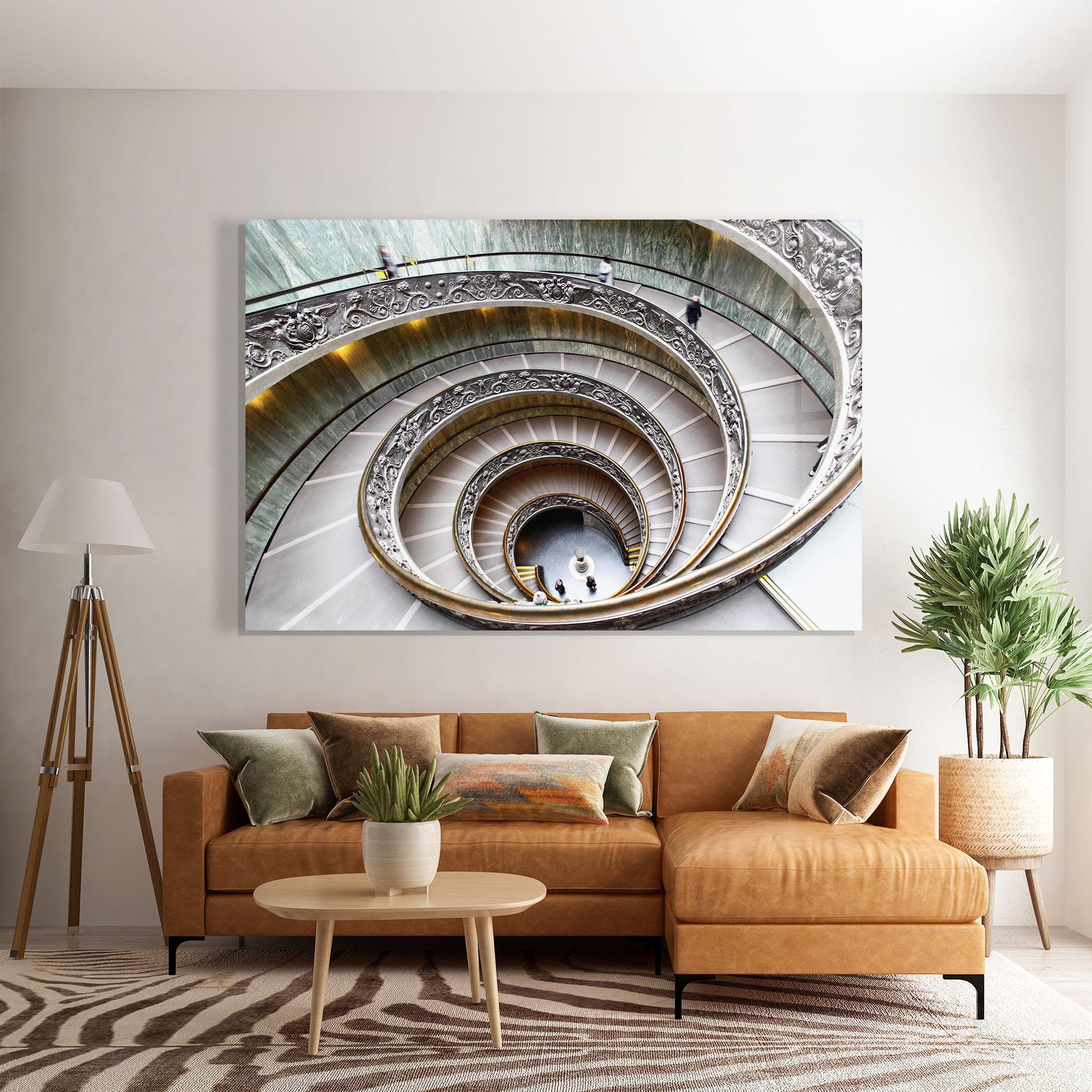 Tablou Sticla Vatican Museum mockup 7